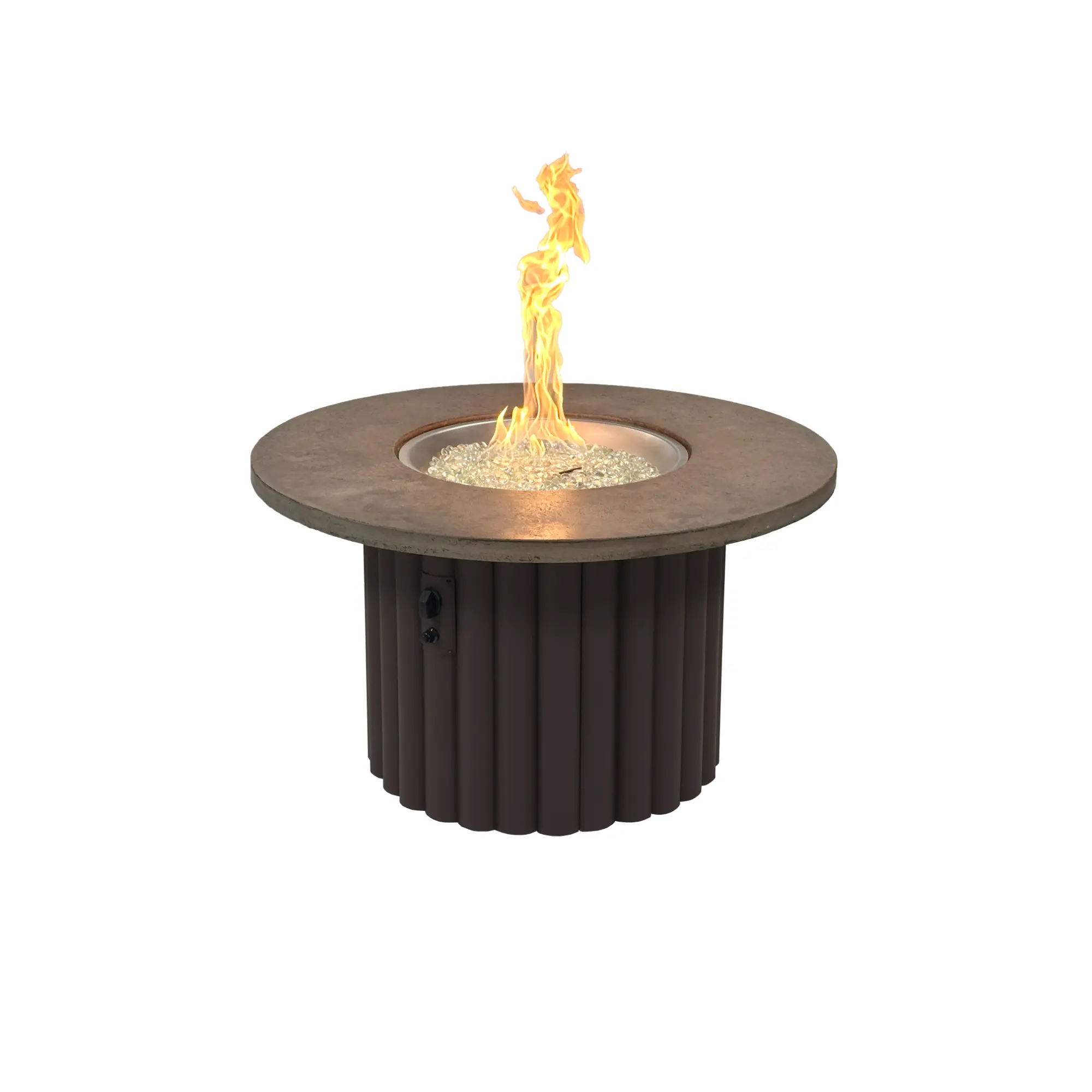 Reverie 42" Round Gas Fire Pit Table - The Outdoor GreatRoom Company