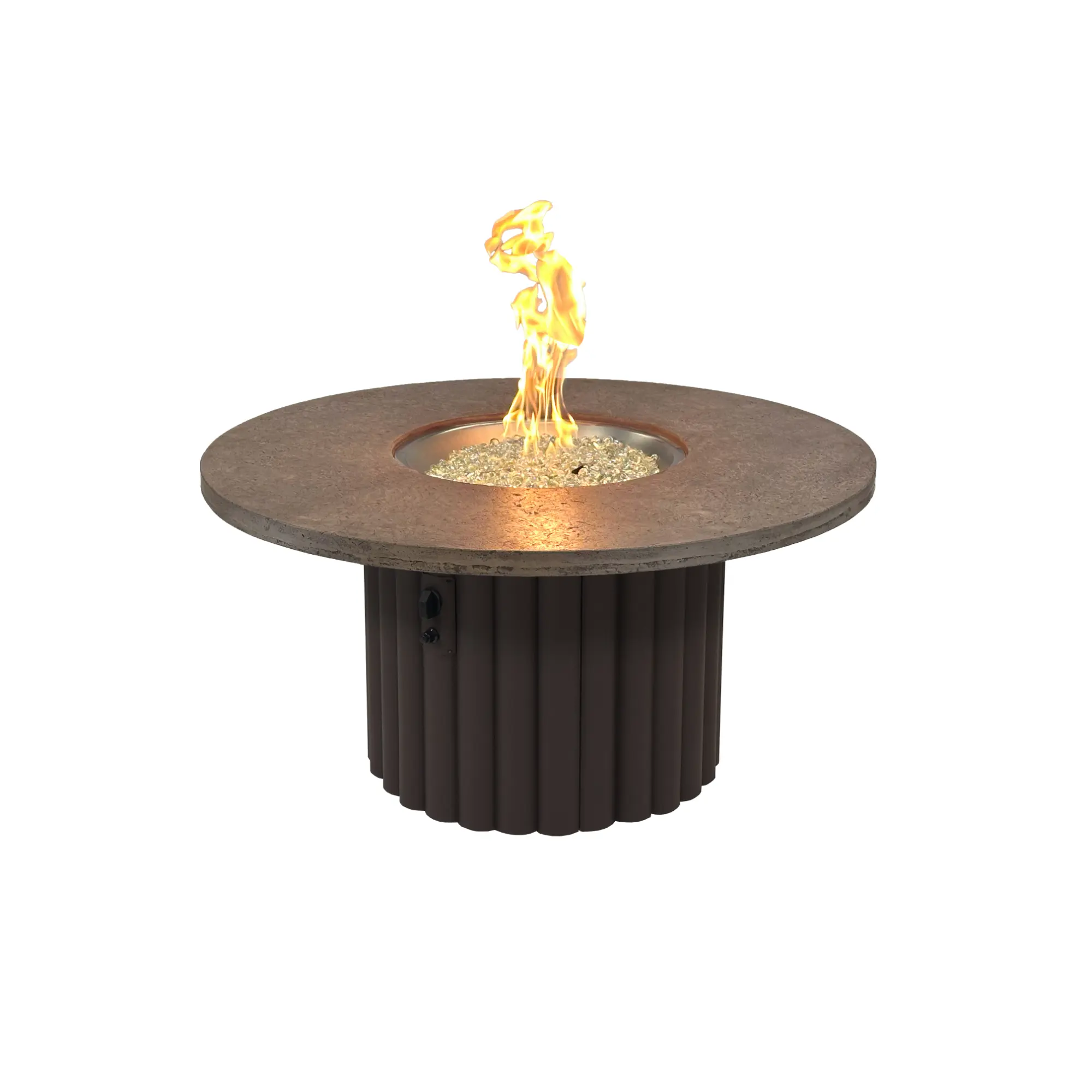 Reverie 48" Round Gas Fire Pit Table - The Outdoor GreatRoom Company