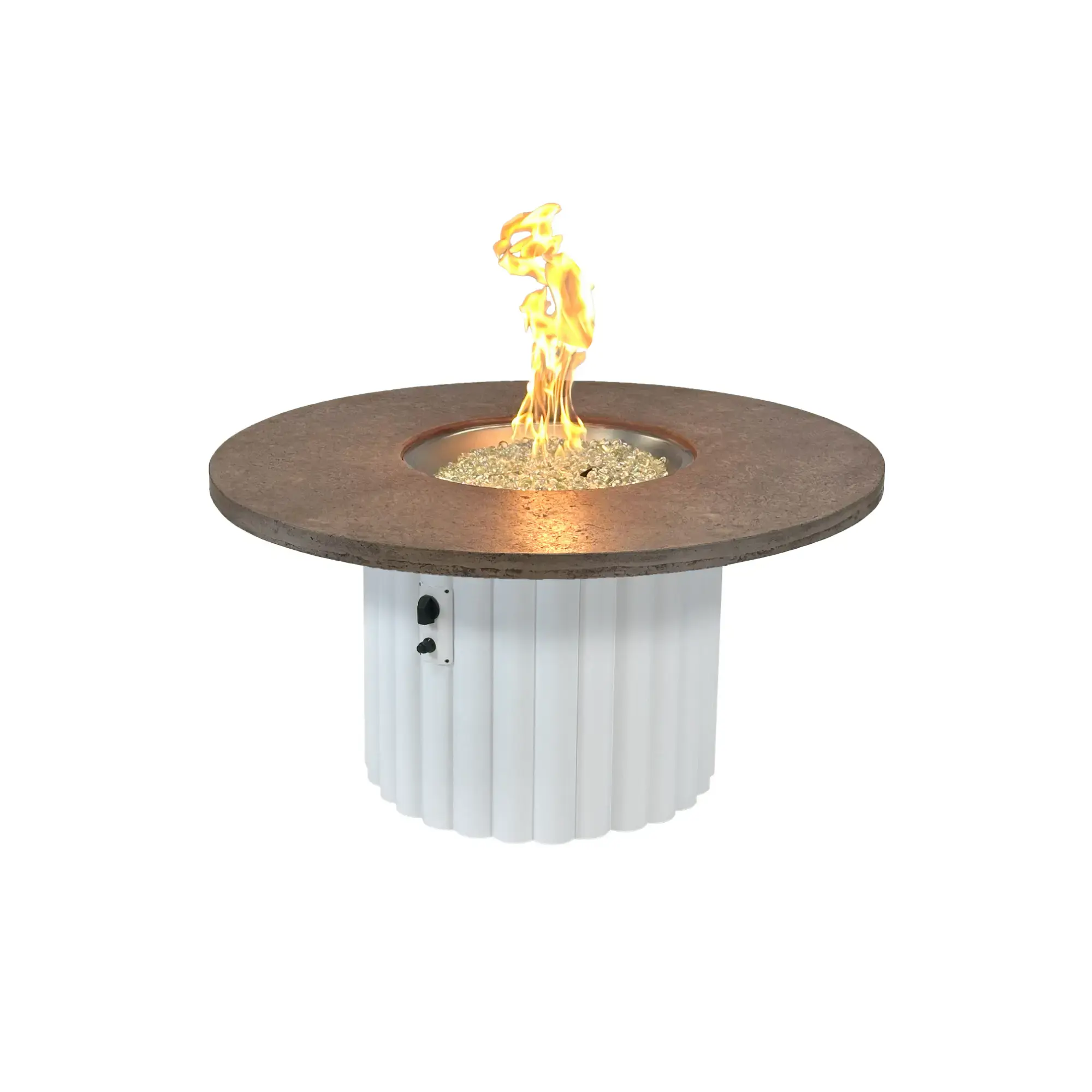 Reverie 48" Round Gas Fire Pit Table - The Outdoor GreatRoom Company The Outdoor GreatRoom Company