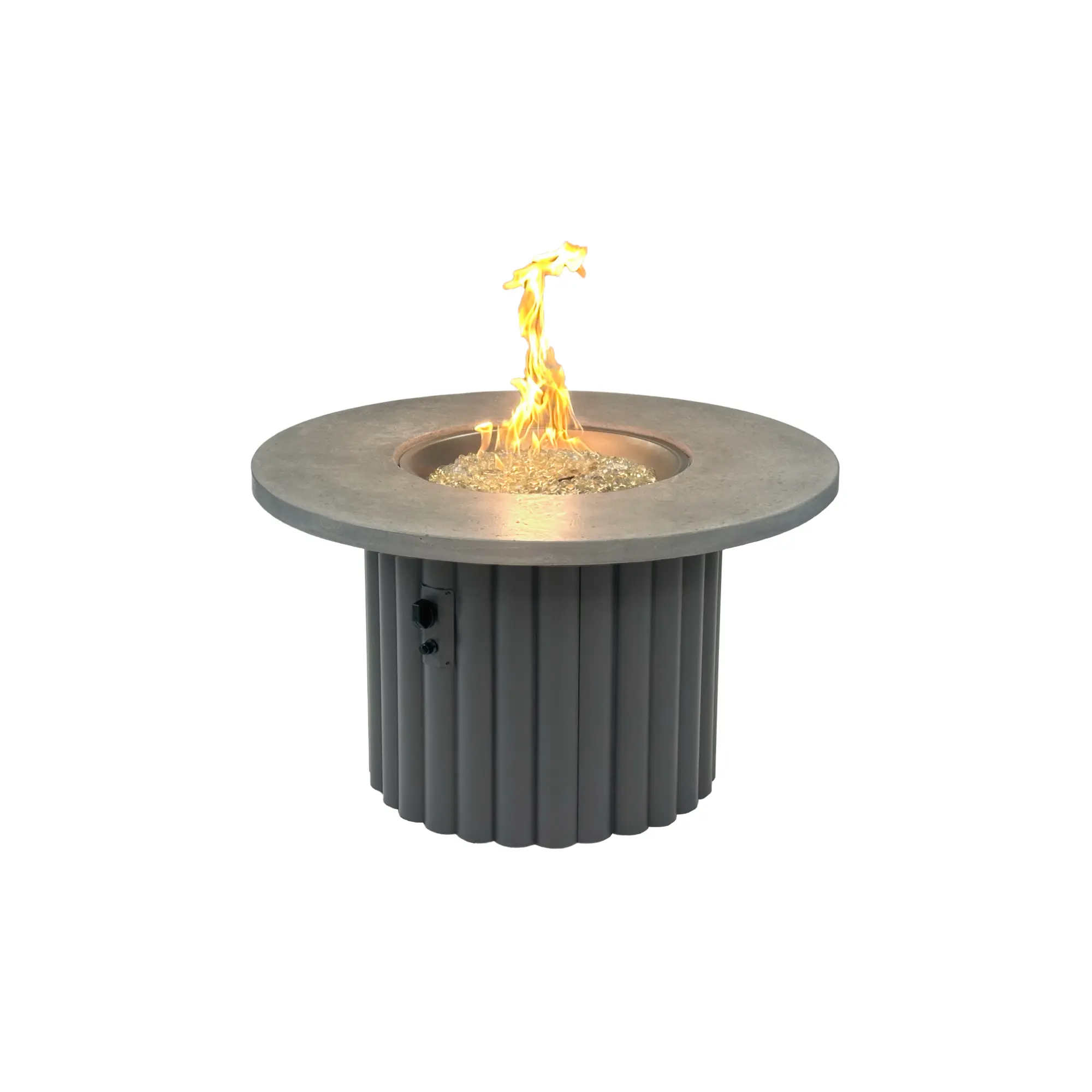 Reverie 42" Round Gas Fire Pit Table - The Outdoor GreatRoom Company