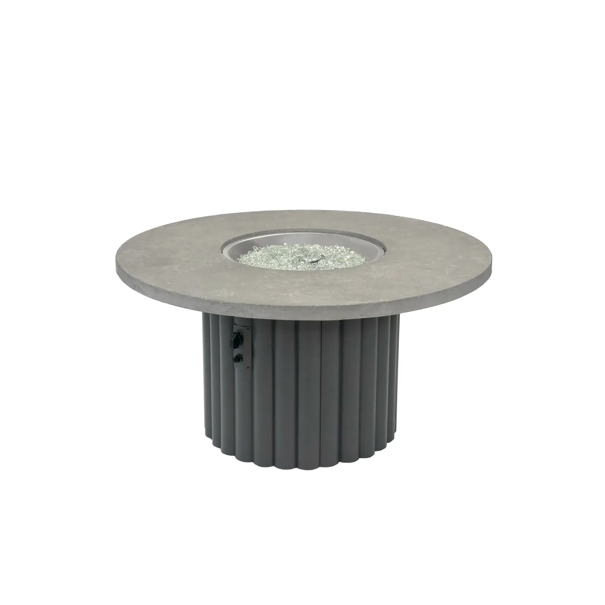 Reverie 48" Round Gas Fire Pit Table - The Outdoor GreatRoom Company The Outdoor GreatRoom Company