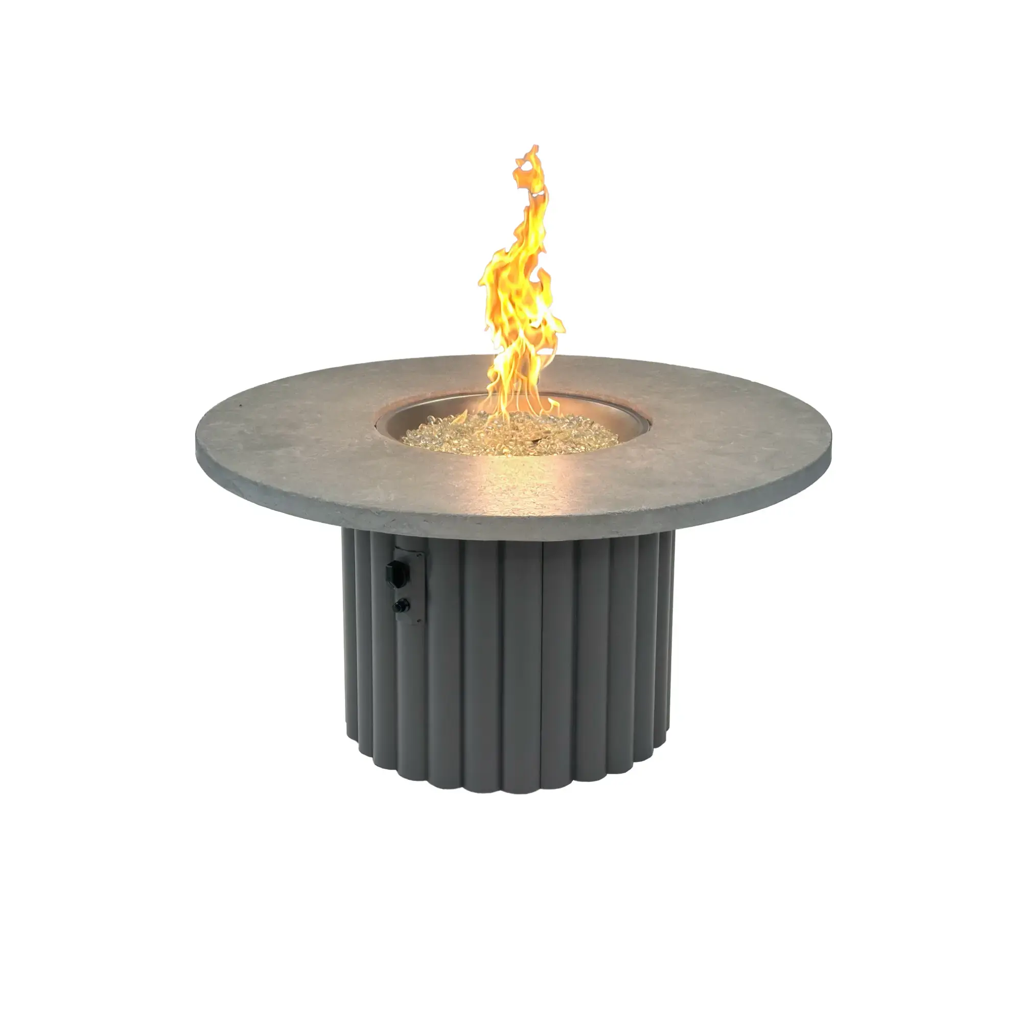 Reverie 48" Round Gas Fire Pit Table - The Outdoor GreatRoom Company The Outdoor GreatRoom Company