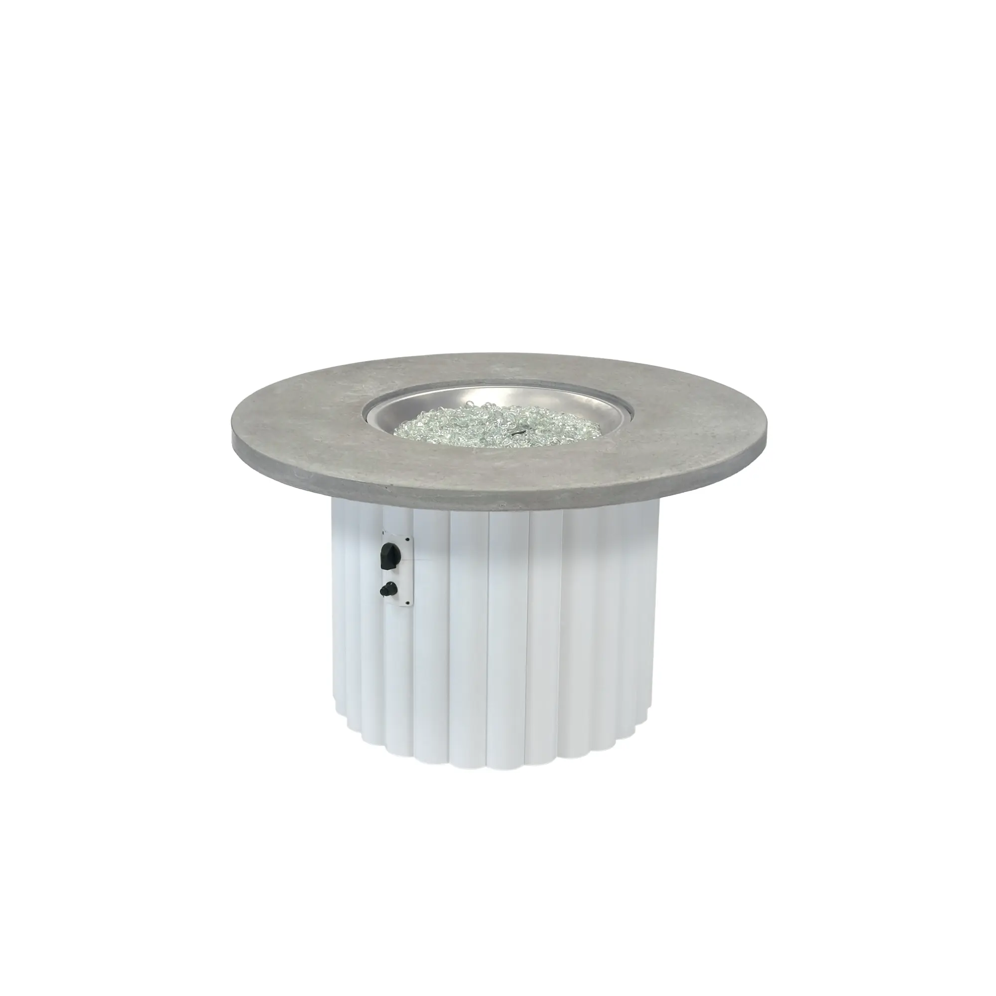 Reverie 42" Round Gas Fire Pit Table - The Outdoor GreatRoom Company