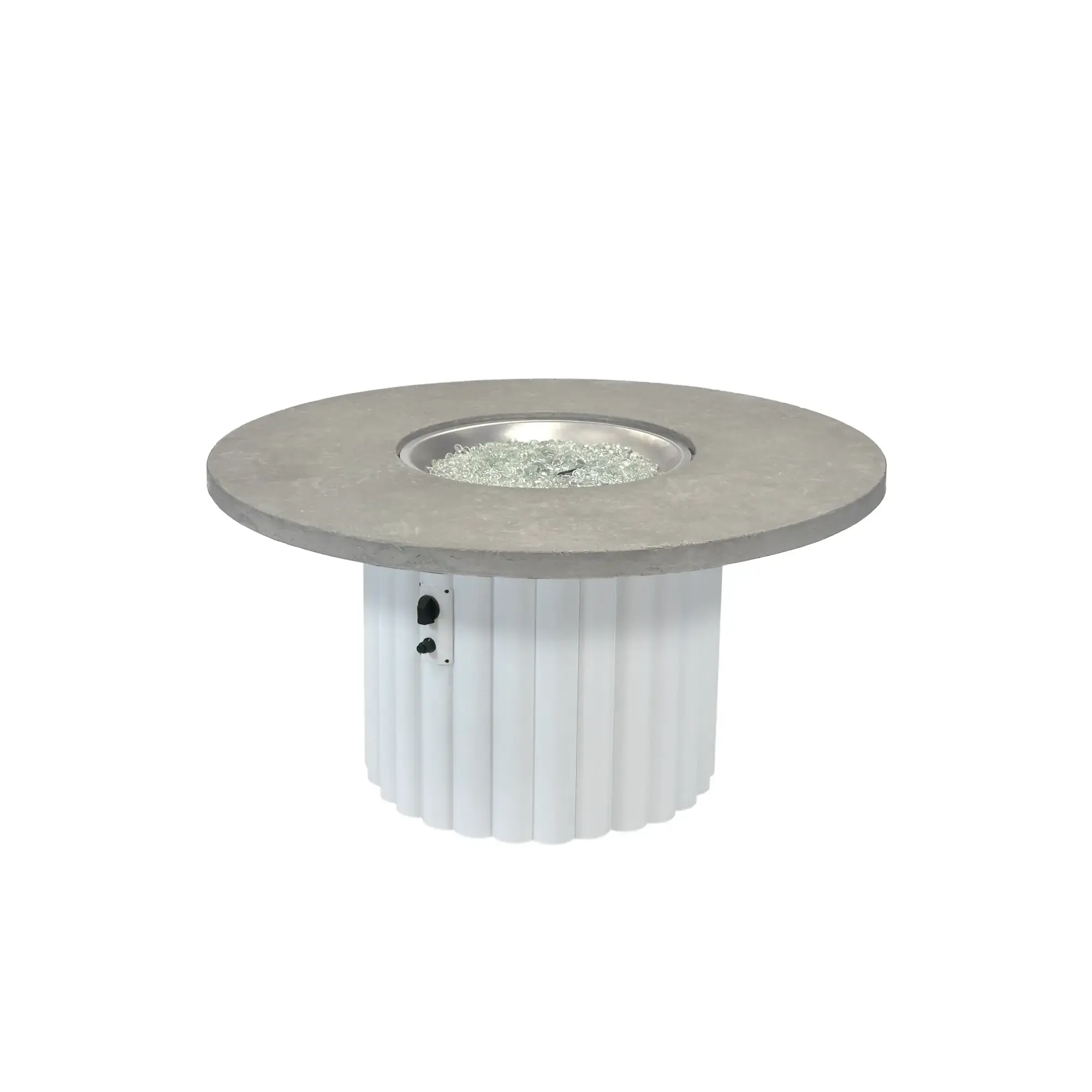 Reverie 48" Round Gas Fire Pit Table - The Outdoor GreatRoom Company The Outdoor GreatRoom Company