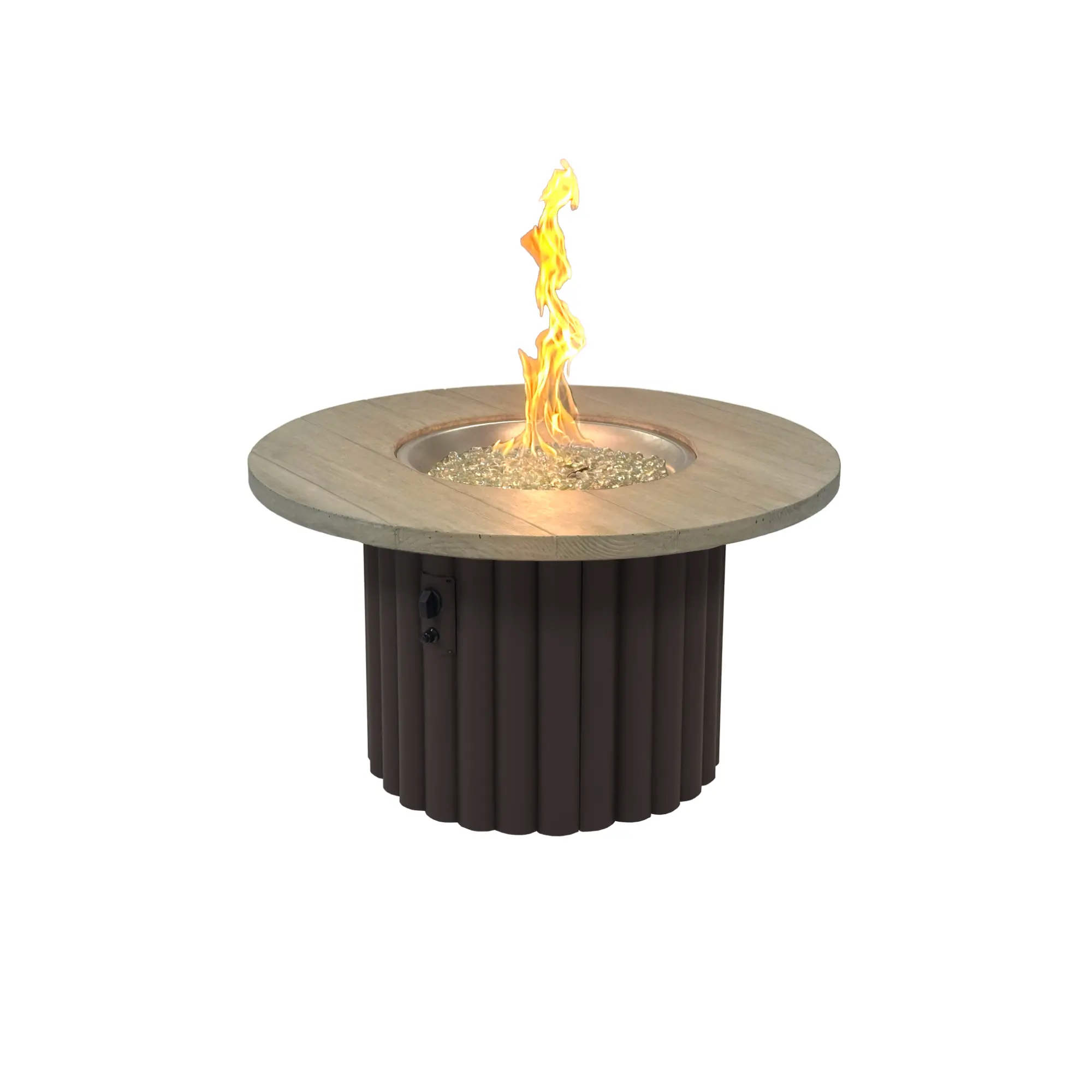 Reverie 42" Round Gas Fire Pit Table - The Outdoor GreatRoom Company