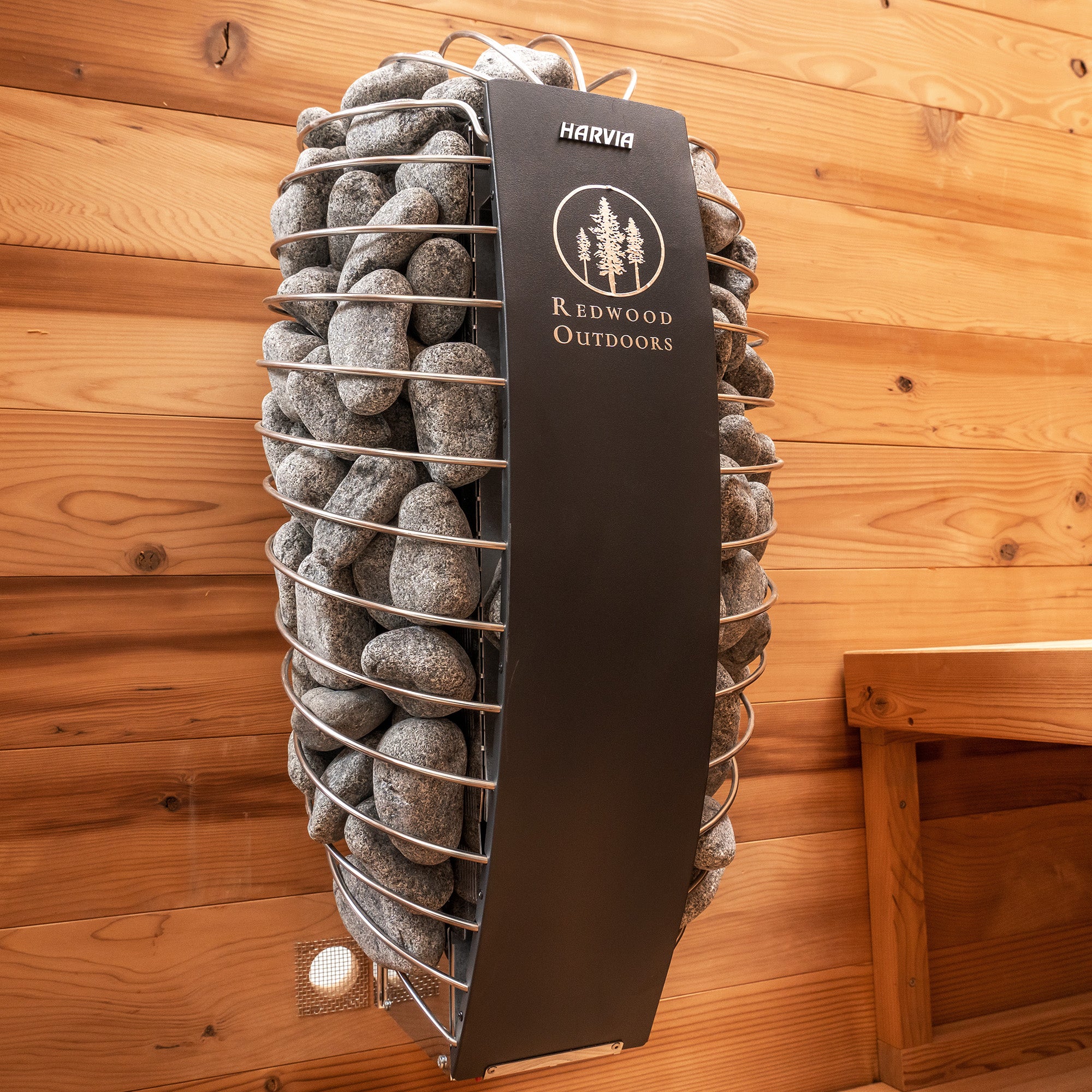 Redwood Outdoors Summit Outdoor Sauna - 6 Person - Harvia Spirit Wi-Fi 8kW Heater