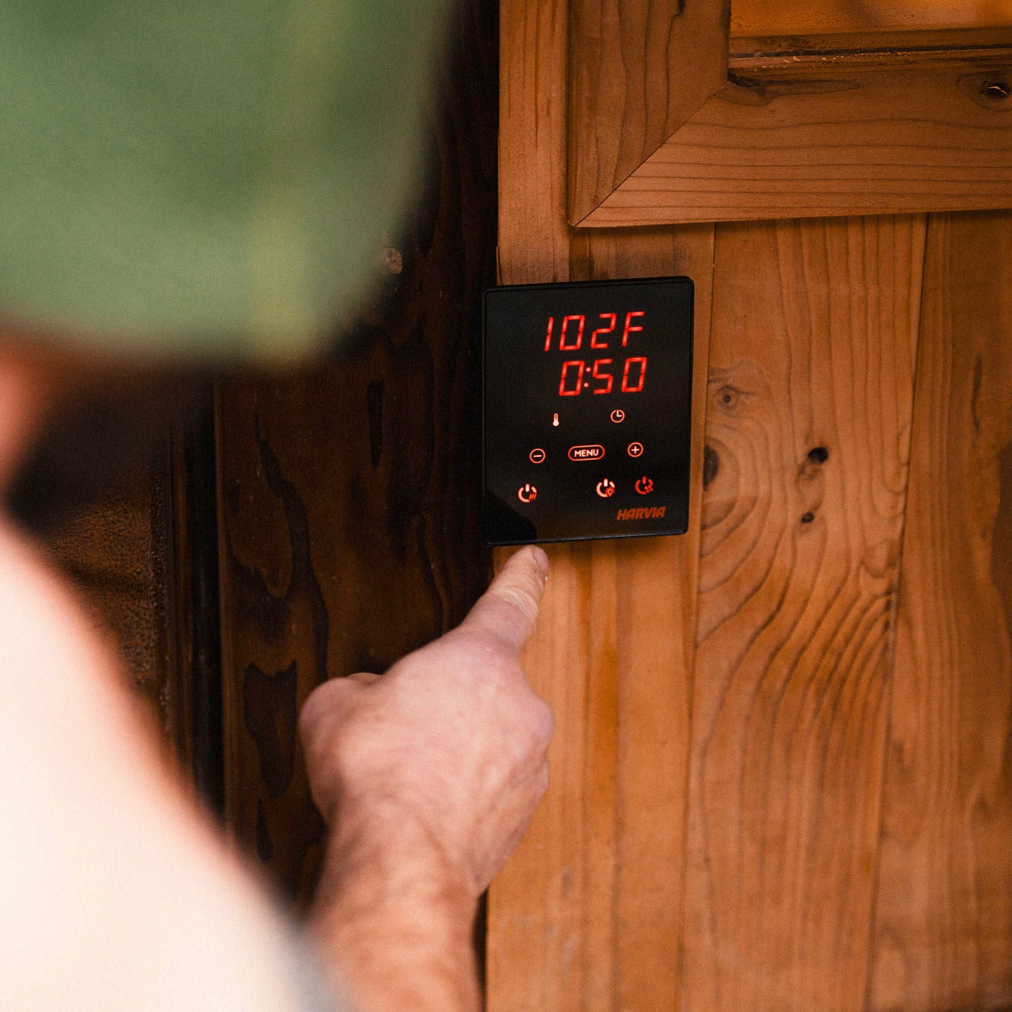 Redwood Outdoors Summit Outdoor Sauna - 6 Person - Harvia Spirit Wi-Fi 8kW Heater