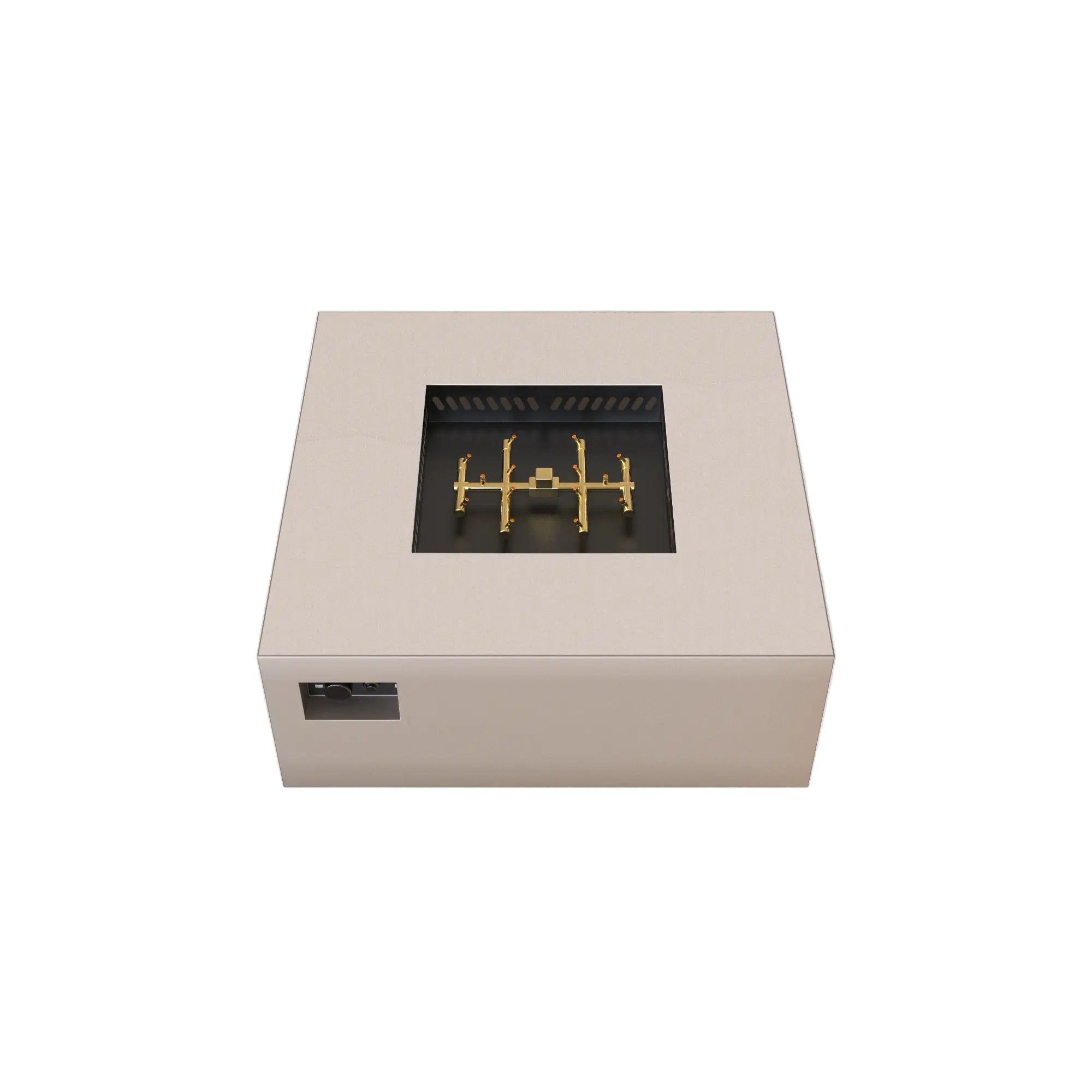 S40 AON 40″ Square Steel Gas Fire Table – Warming Trends