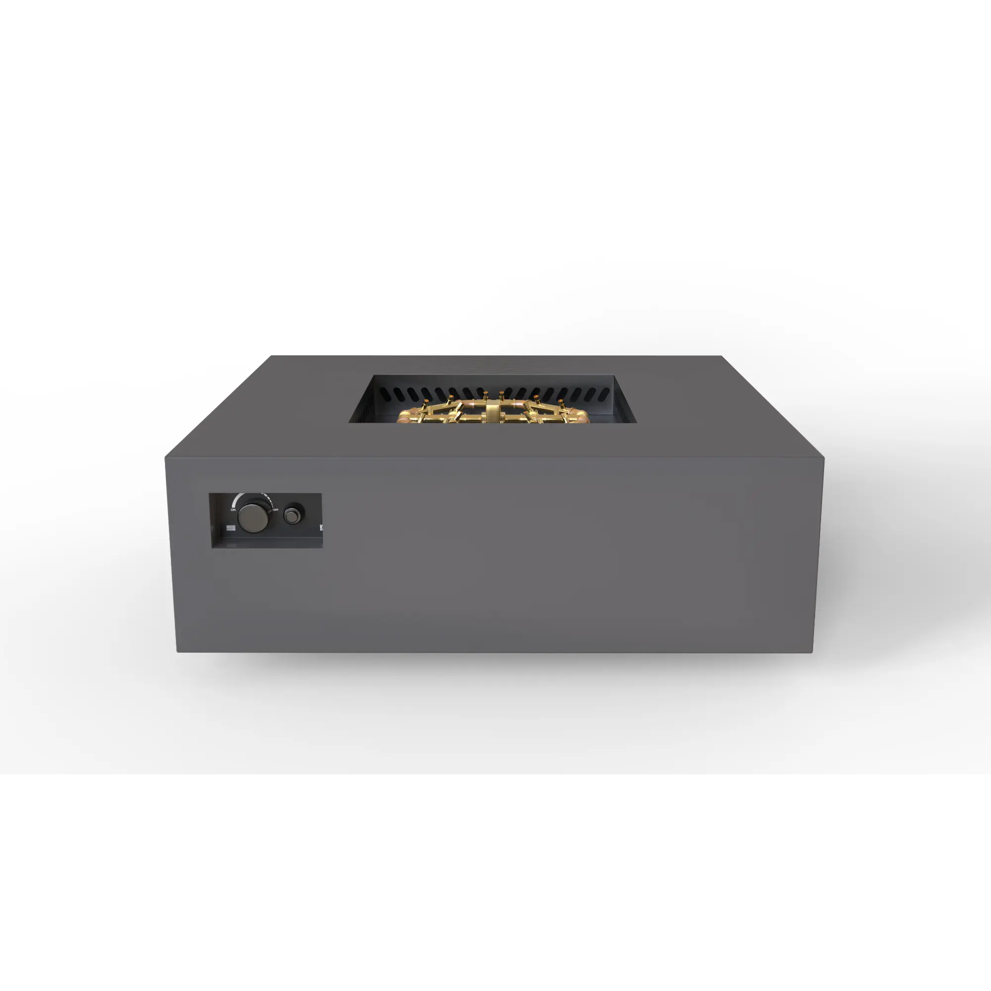S48 AON 48″ Square Steel Gas Fire Table – Warming Trends