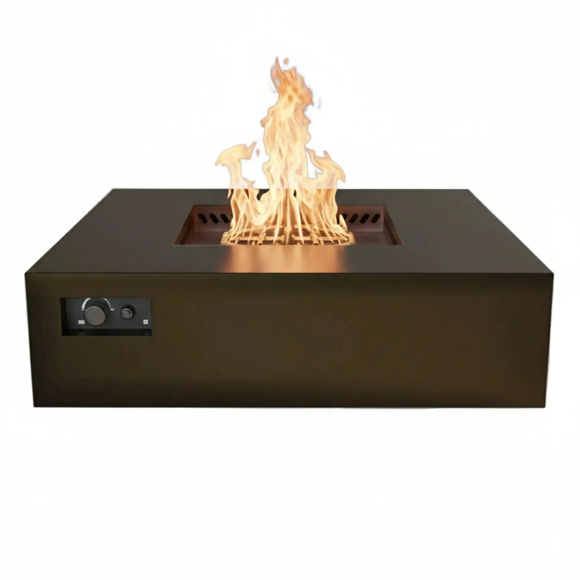 S56 AON 56″ Square Steel Gas Fire Table – Warming Trends Warming Trends