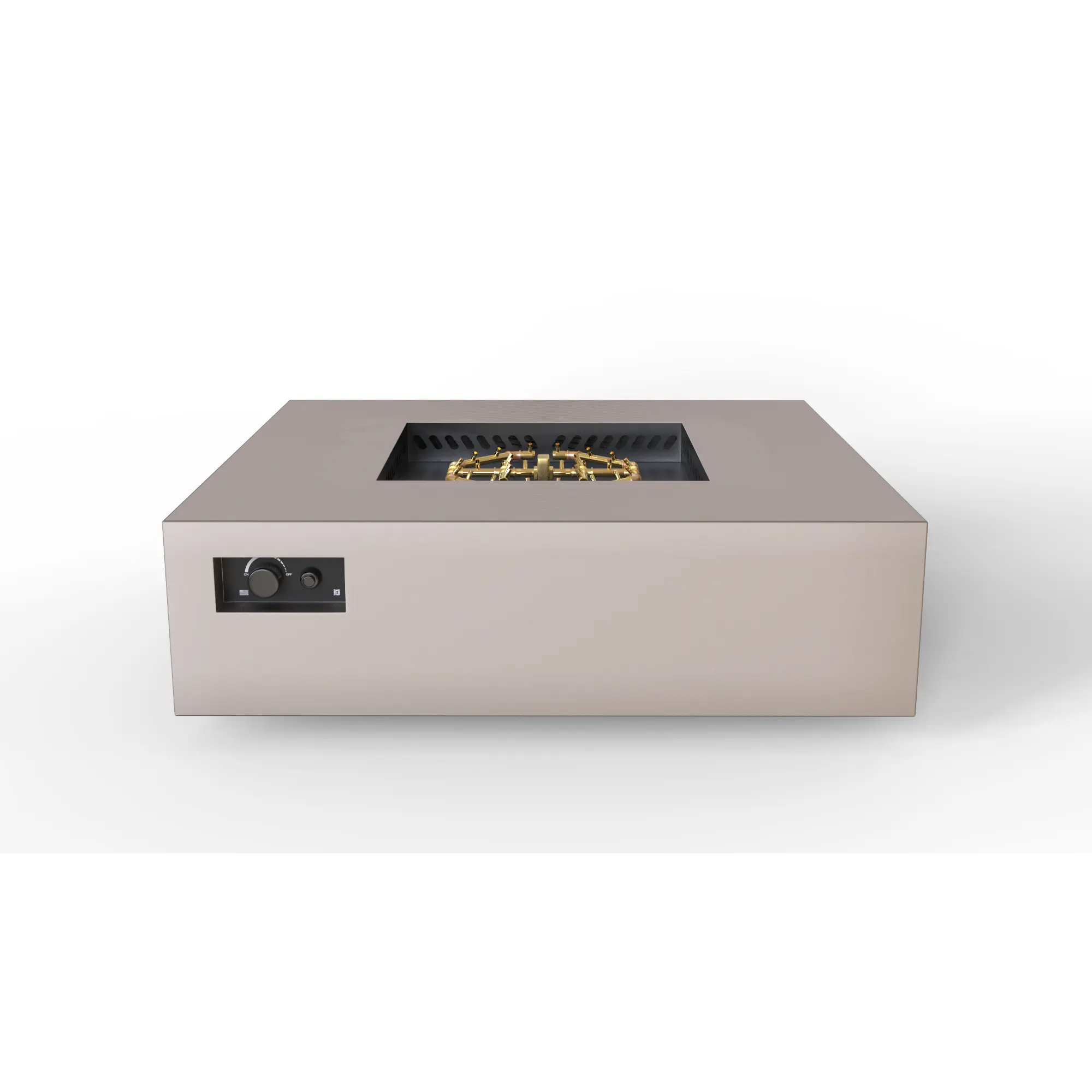 S56 AON 56″ Square Steel Gas Fire Table – Warming Trends