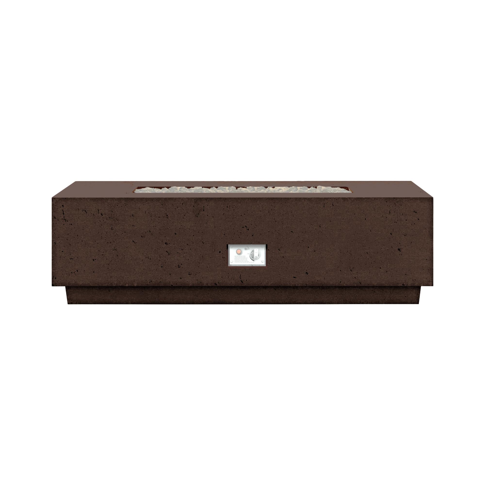 Sanctuary 56″ Rectangular Concrete Gas Fire Table – SAN130 – by Firegear