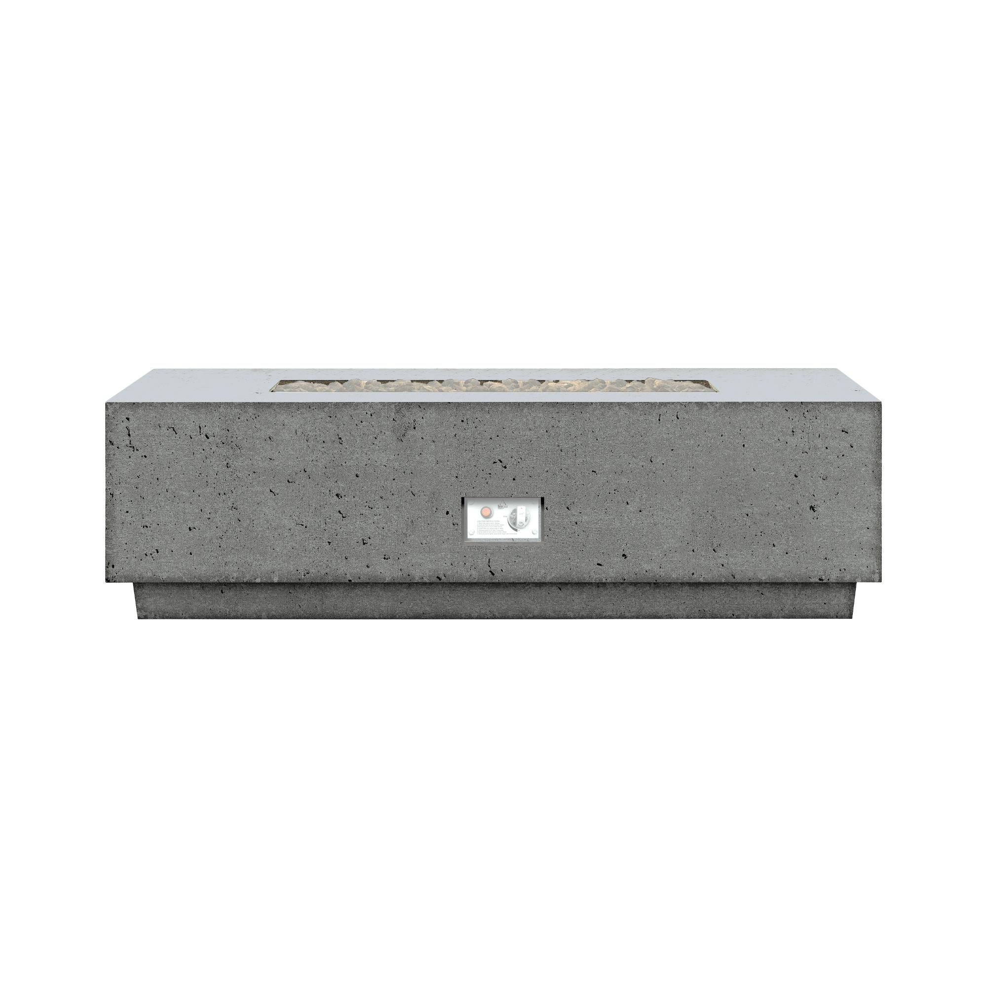 Sanctuary 56″ Rectangular Concrete Gas Fire Table – SAN130 – by Firegear