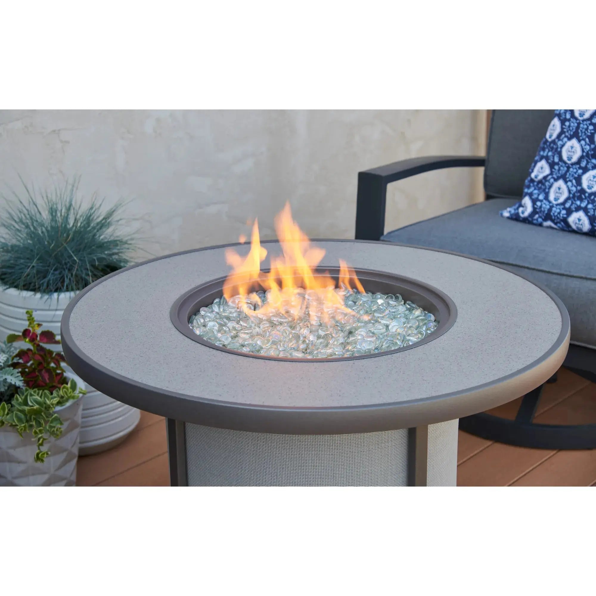 Stonefire 32″ Round Gas Fire Pit Table – The Outdoor GreatRoom Company The Outdoor GreatRoom Company