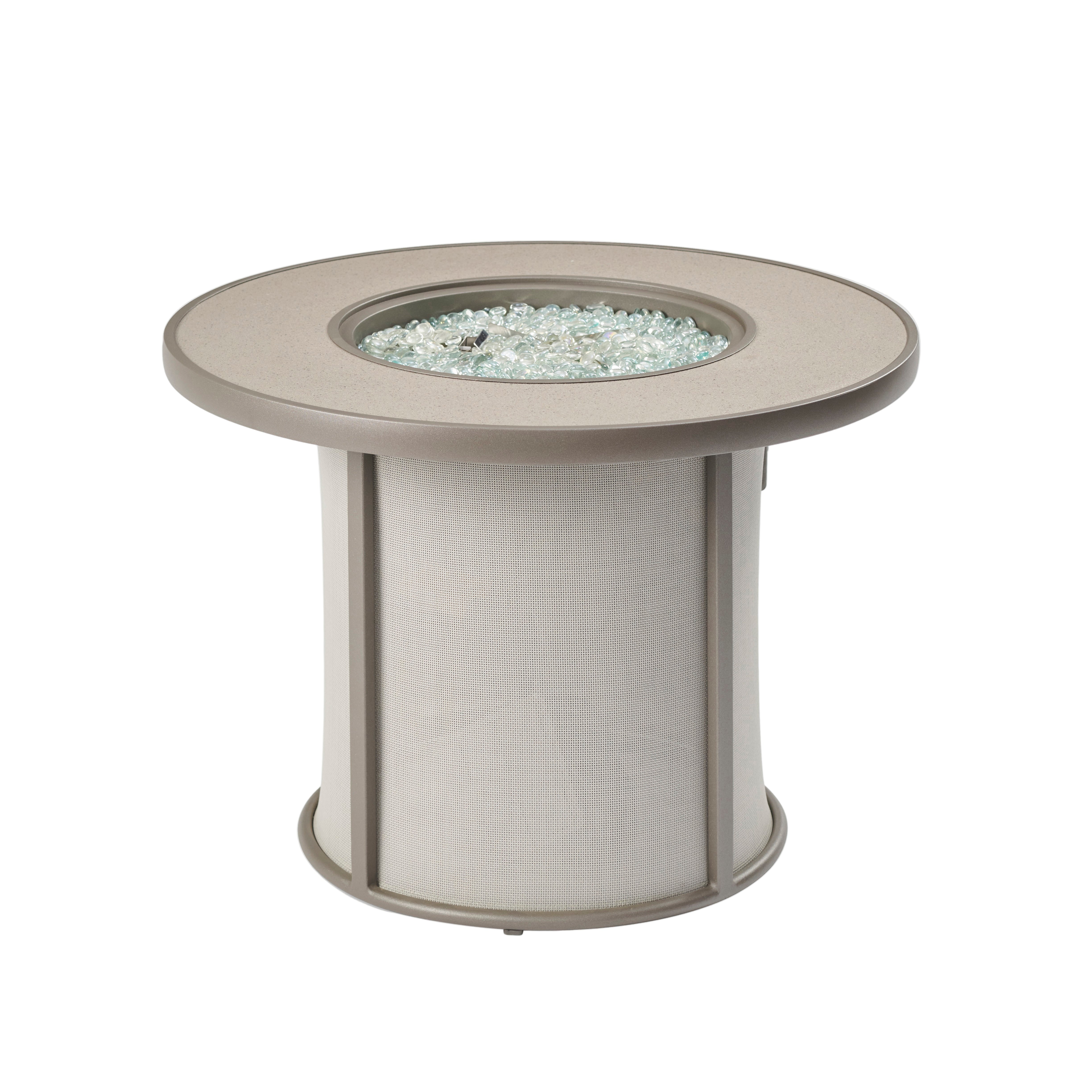 Stonefire 32″ Round Gas Fire Pit Table – The Outdoor GreatRoom Company