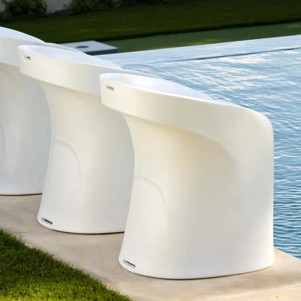 Ledge Lounger Signature Barstool Counter Height 18" Resin In-Pool Bar Stool - view 5