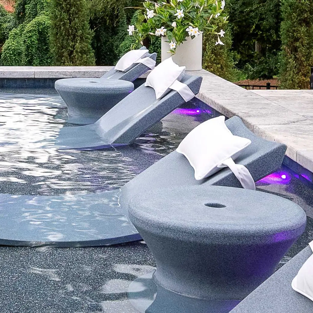Ledge Lounger Signature Standard Side Table 18" Resin In-Pool Side Table - view 3