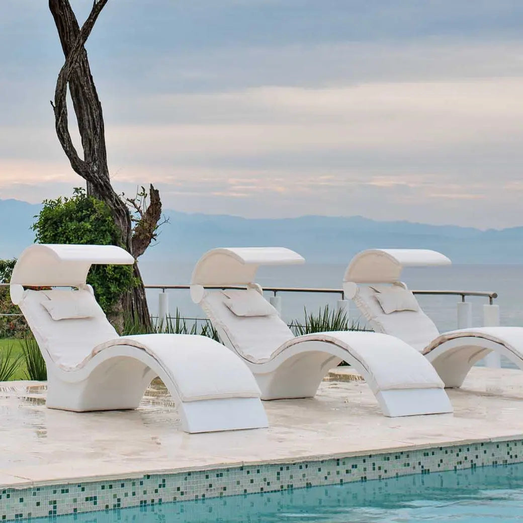 Ledge Lounger Signature Chaise Deep Cushion with Pillow - view 4