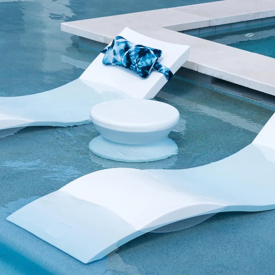 Ledge Lounger Signature Standard Side Table 18" Resin In-Pool Side Table - view 7