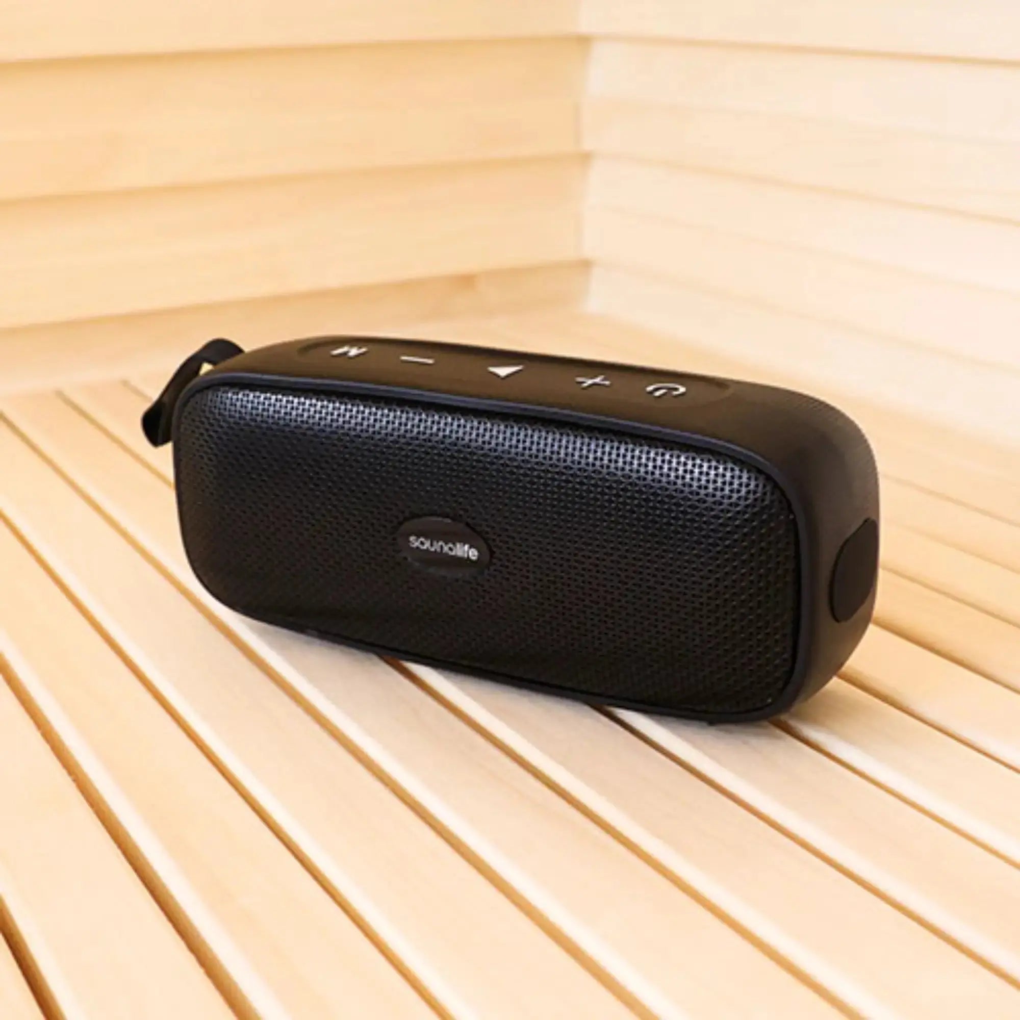 SaunaLife Verse Bluetooth Sauna Speaker with Wireless Audio and Phone Connectivity SaunaLife