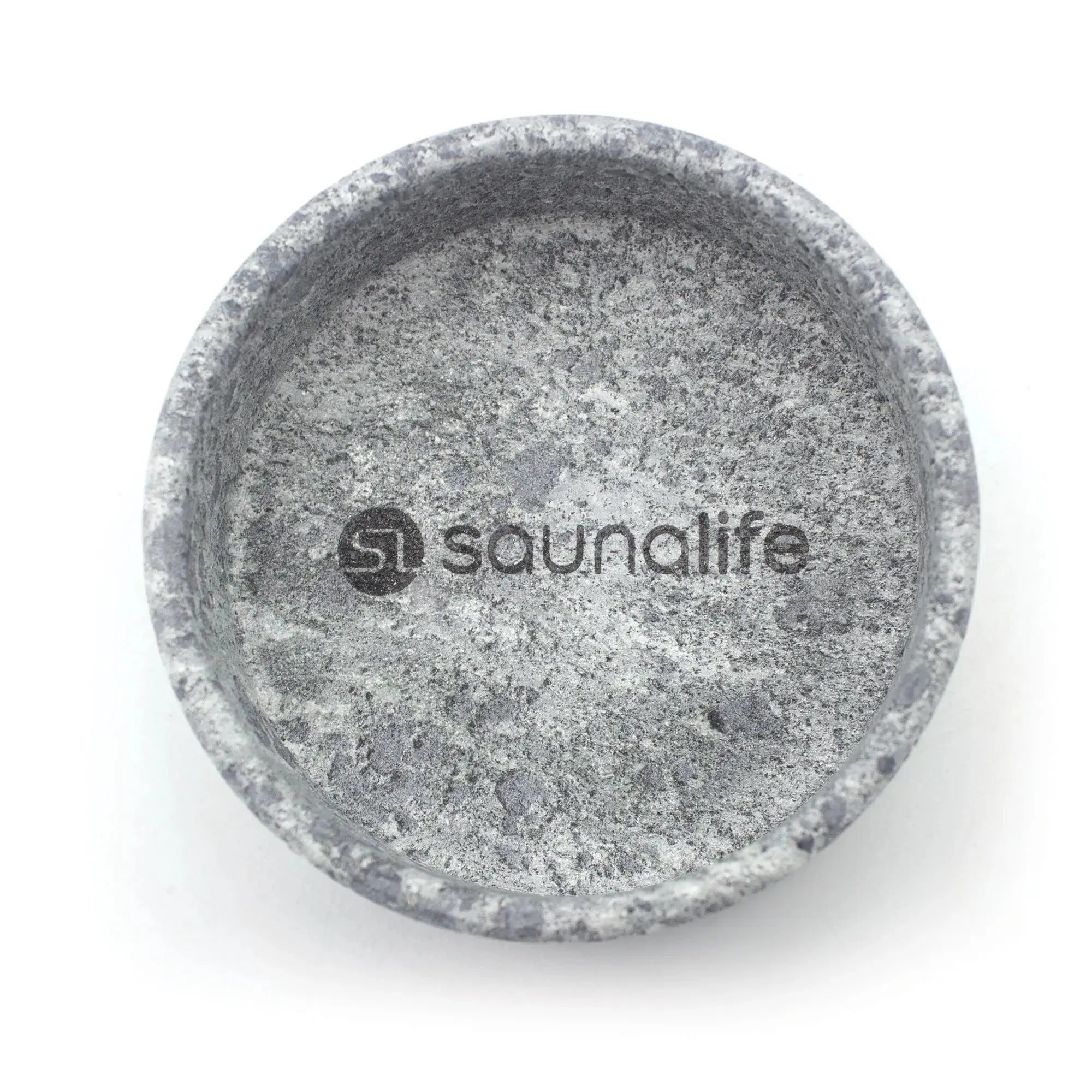 SaunaLife Coaster and Aroma Tray Drink Holder and Scent Reservoir, Carved Soapstone SaunaLife