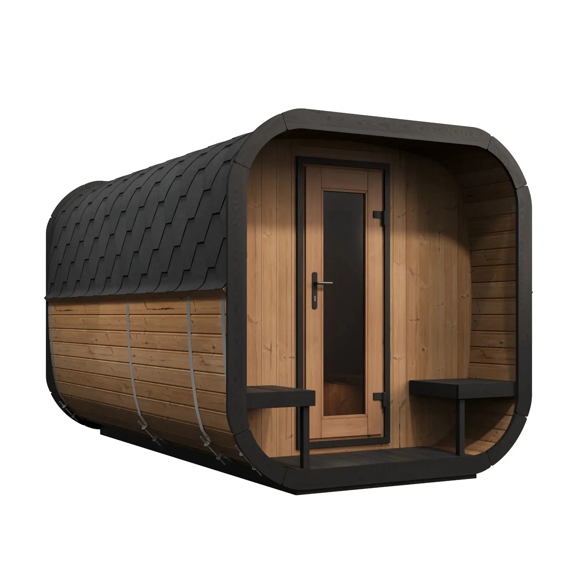 SaunaLife Model CL12GCP Cube Series Outdoor Sauna Kit SaunaLife