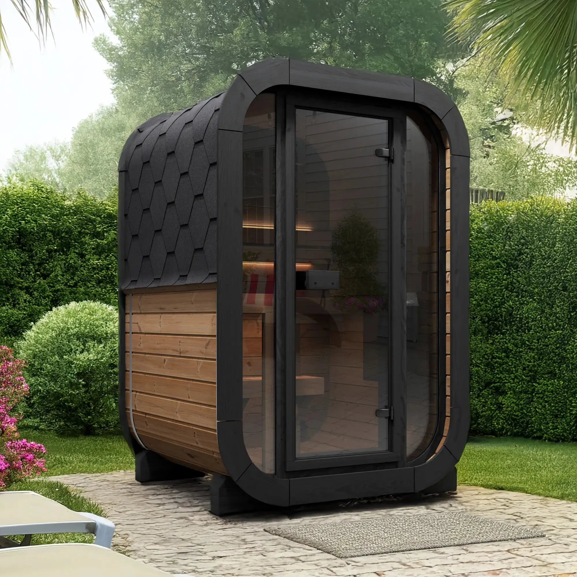 SaunaLife Model CL3G Cube Series Outdoor Sauna Kit SaunaLife