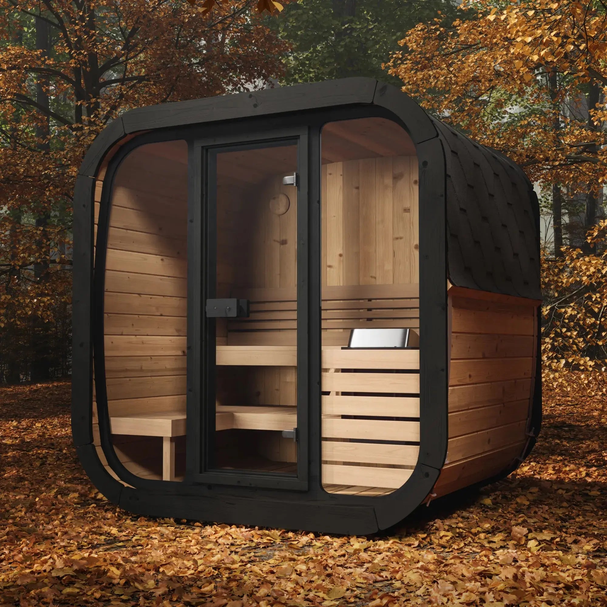 SaunaLife Model CL5G Cube Series Outdoor Sauna Kit SaunaLife