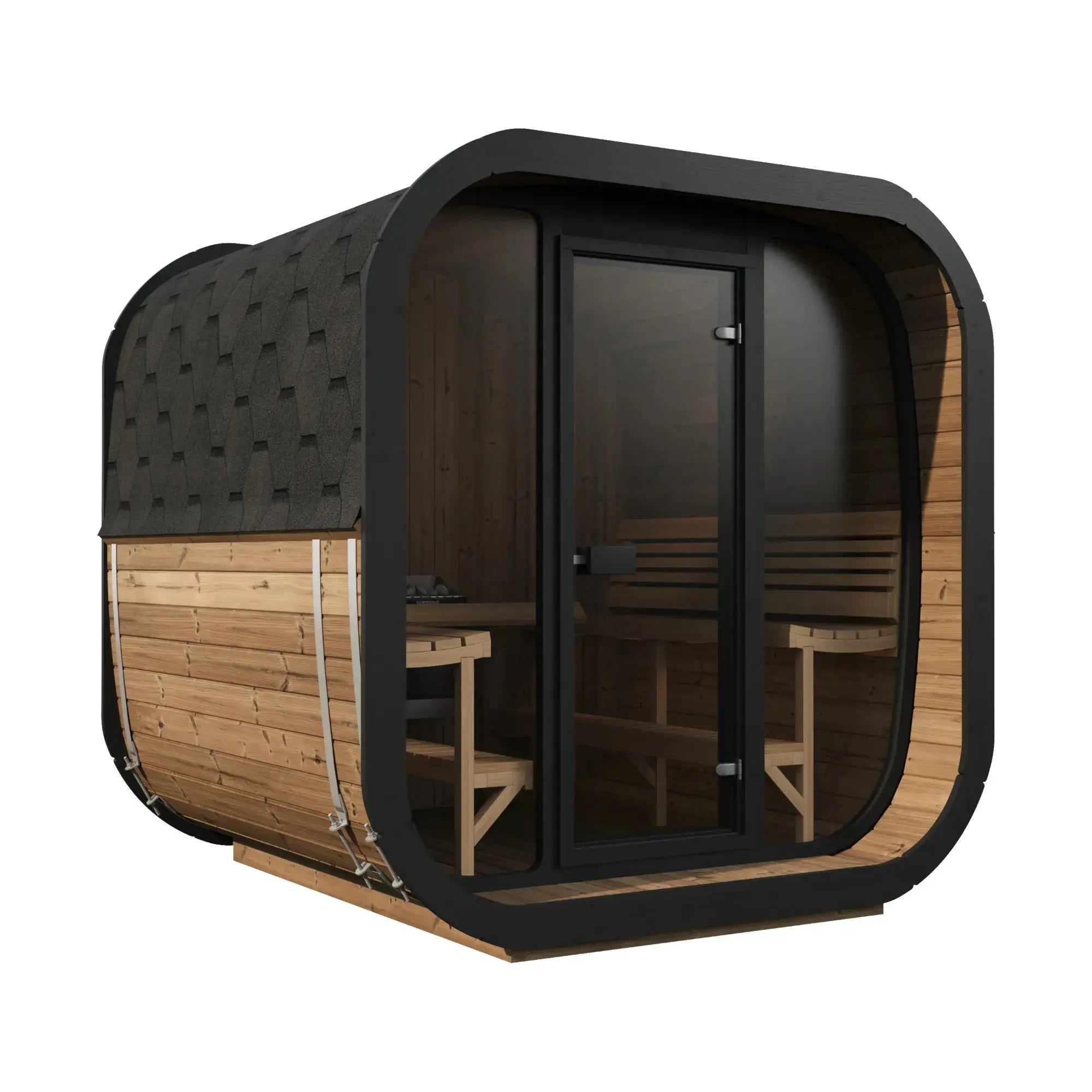 SaunaLife Model CL7G Cube Series Outdoor Sauna Kit SaunaLife