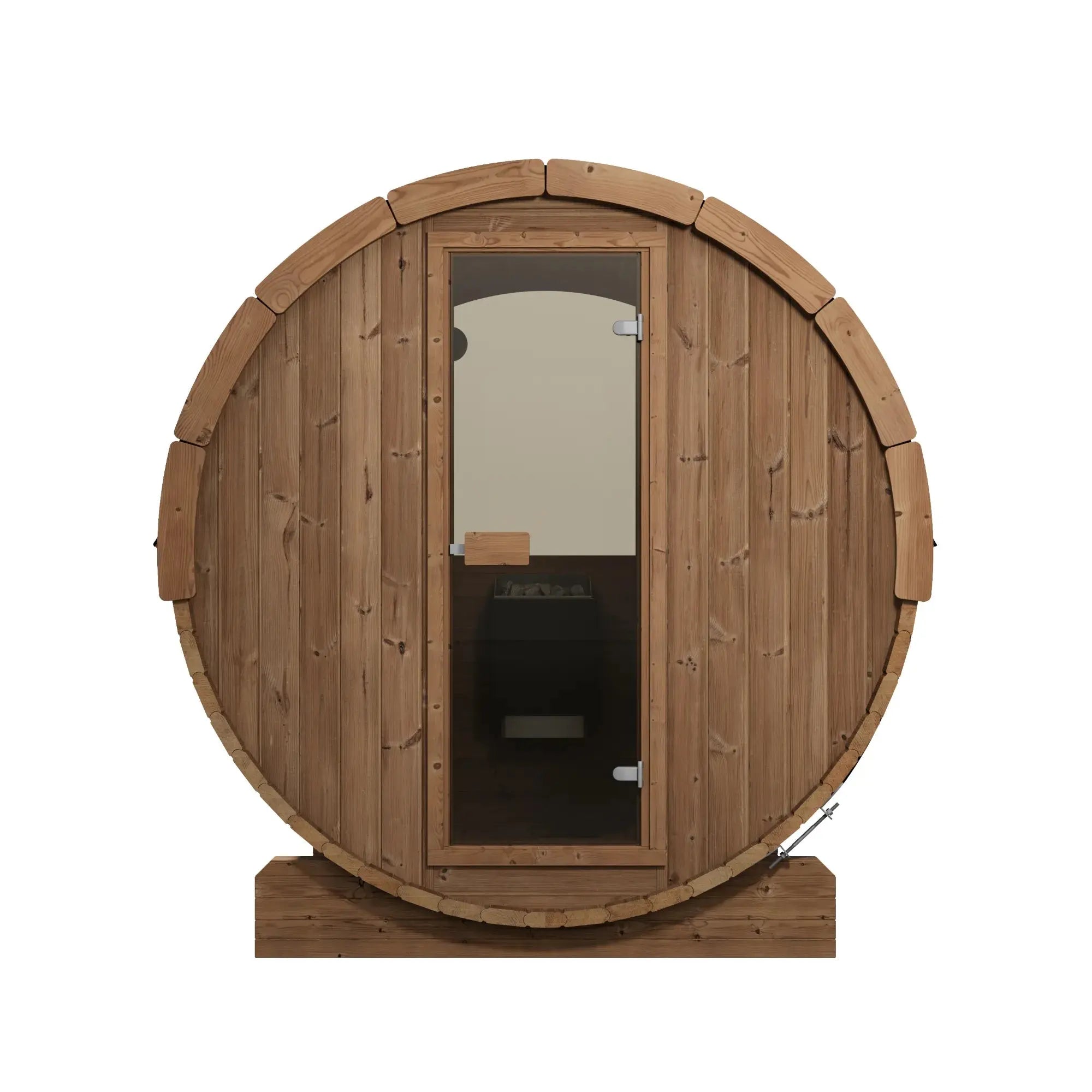 SaunaLife Model E6W Ergo Series Outdoor Sauna Barrel Kit, Rear Window SaunaLife