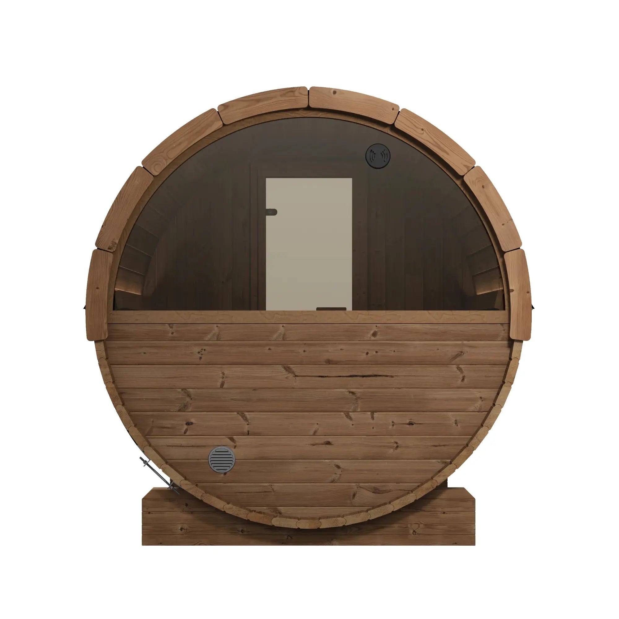 SaunaLife Model E6W Ergo Series Outdoor Sauna Barrel Kit, Rear Window SaunaLife