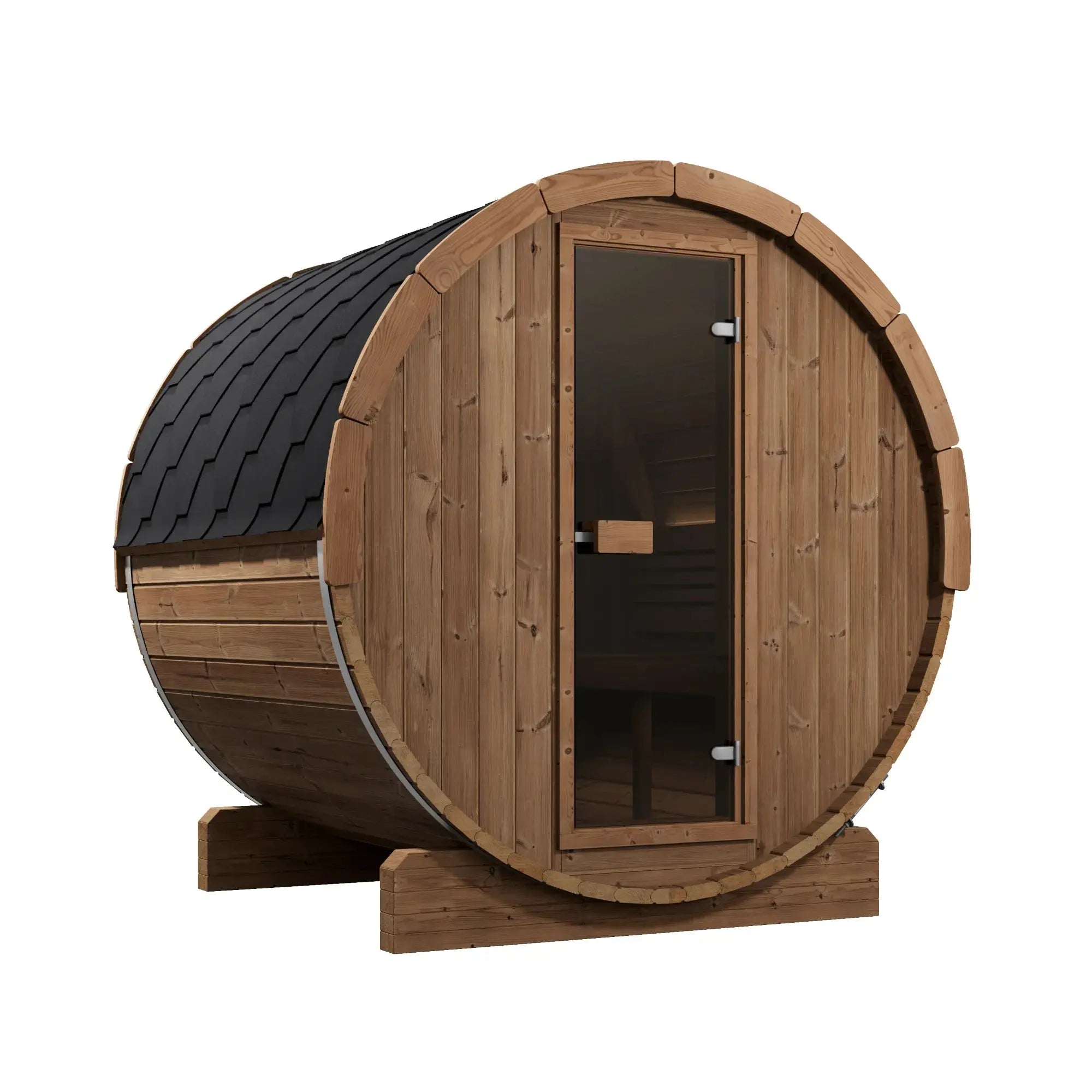 SaunaLife Model E7 Ergo Series Outdoor Sauna Barrel Kit SaunaLife