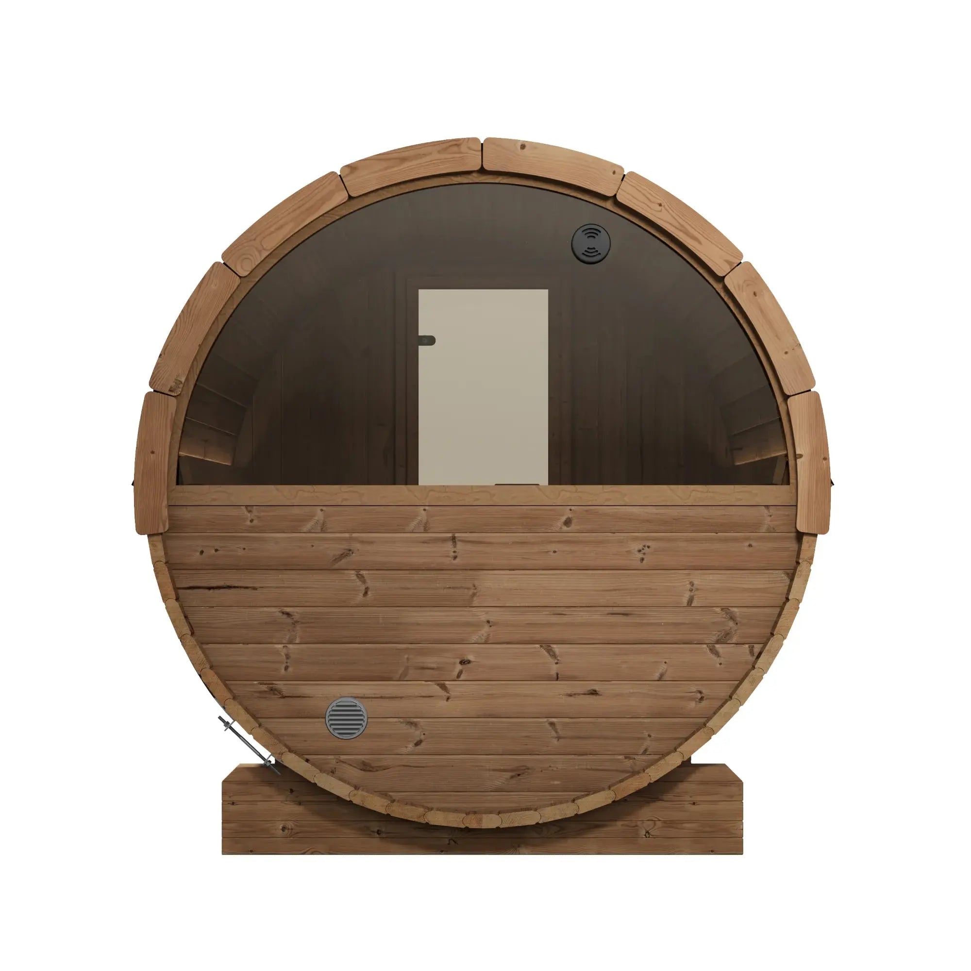 SaunaLife Model E7W Ergo Series Outdoor Sauna Barrel Kit, Rear Window SaunaLife