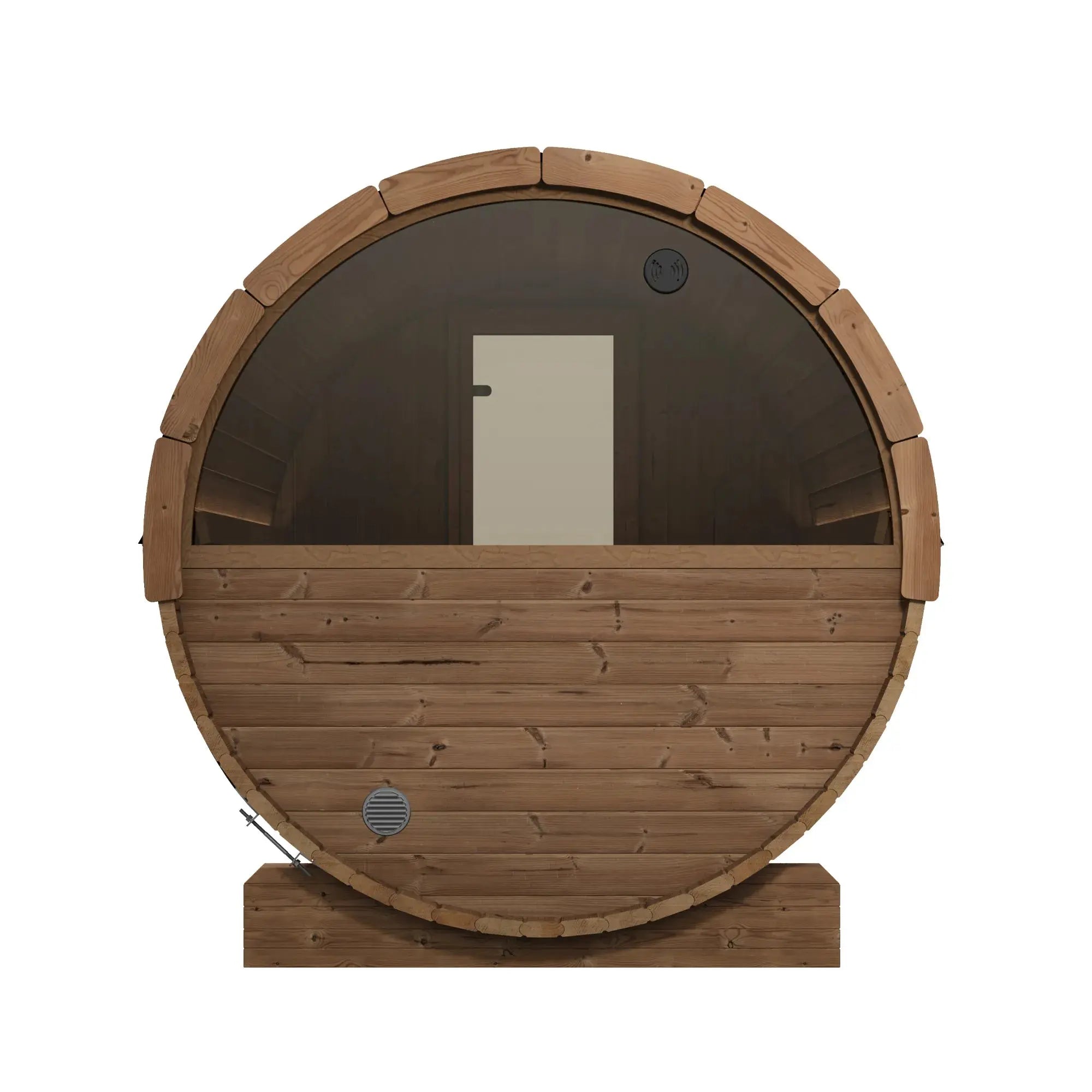SaunaLife Model E8W Ergo Series Outdoor Sauna Barrel Kit, Rear Window SaunaLife