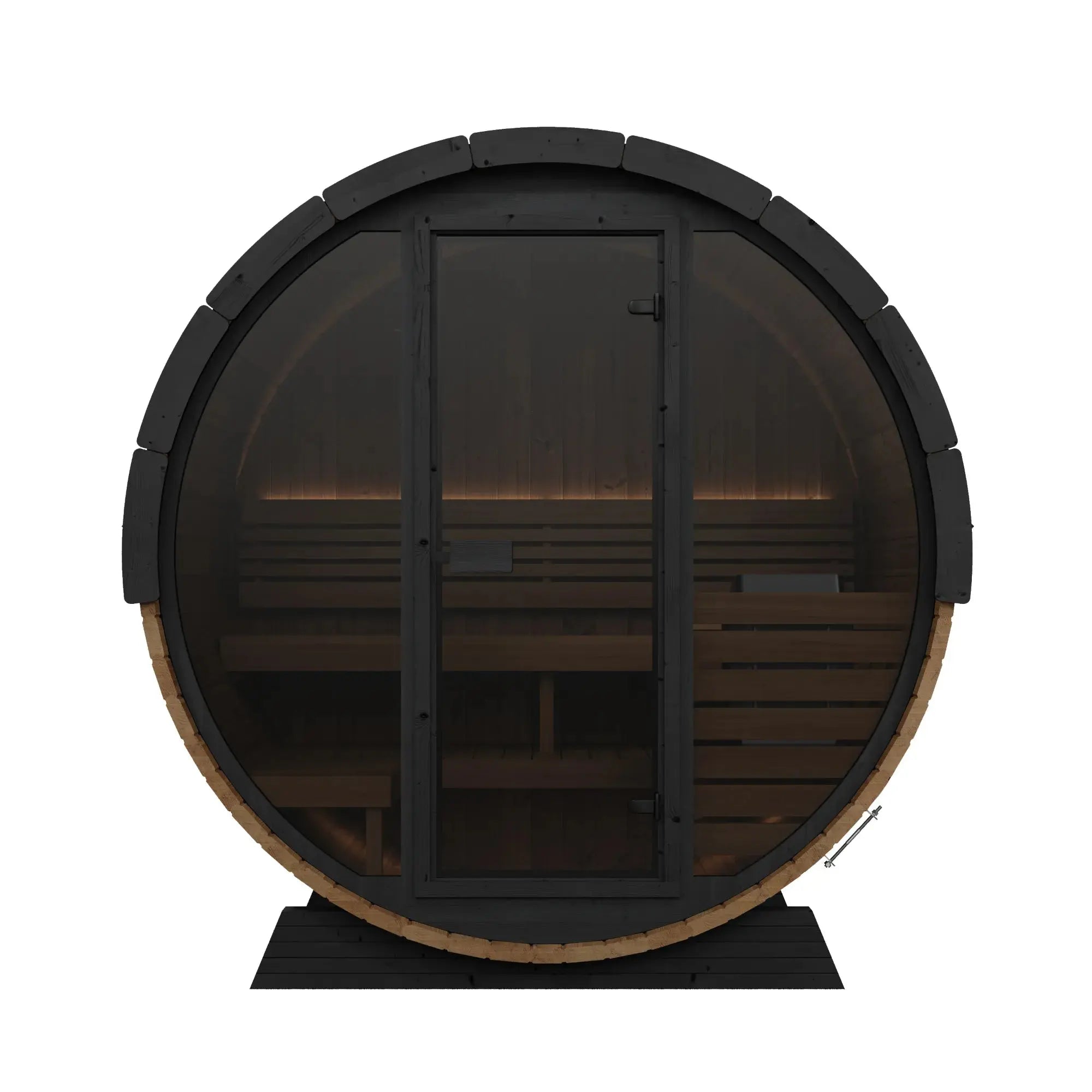 SaunaLife Model EE6 Ergo Elegance Series Outdoor Sauna Barrel Kit SaunaLife