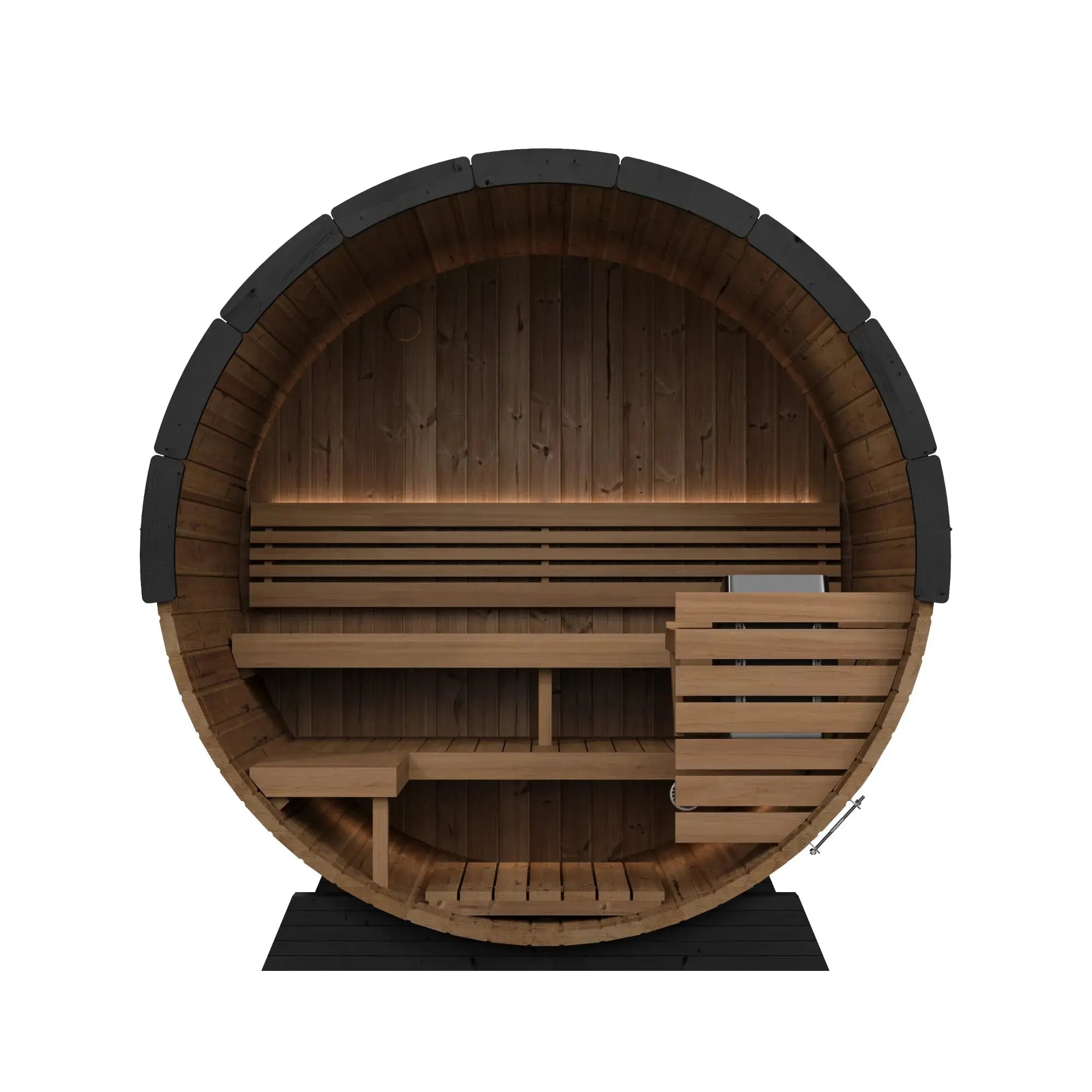 SaunaLife Model EE6 Ergo Elegance Series Outdoor Sauna Barrel Kit SaunaLife
