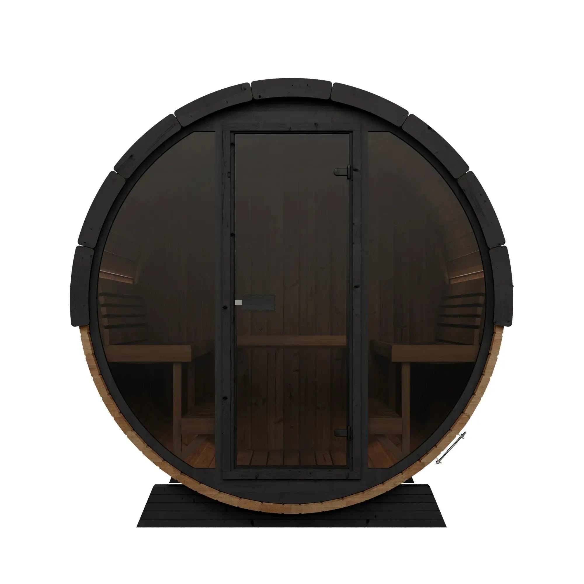 SaunaLife Model EE8 Ergo Elegance Series Outdoor Sauna Barrel Kit SaunaLife