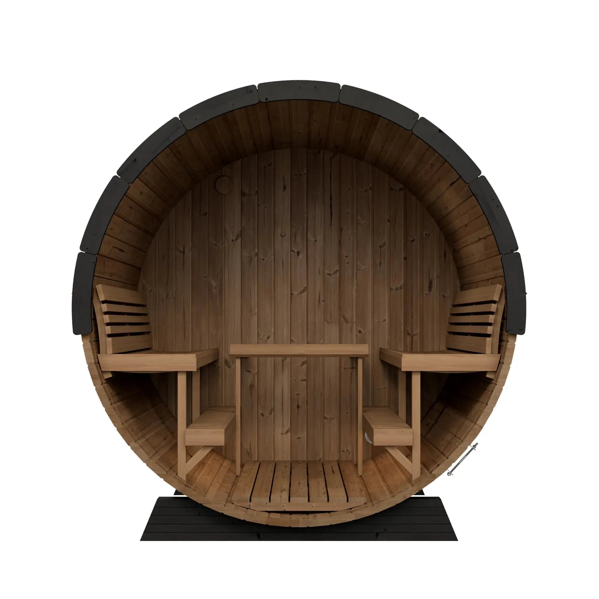 SaunaLife Model EE8 Ergo Elegance Series Outdoor Sauna Barrel Kit SaunaLife