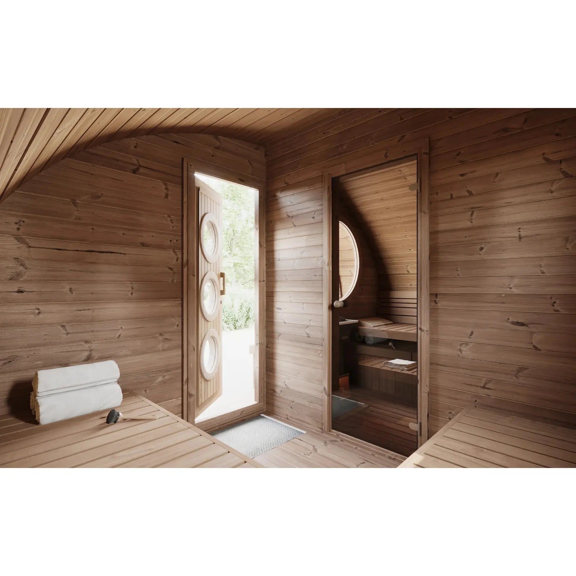 SaunaLife Model G11 Garden Series Outdoor Home Sauna Kit SaunaLife