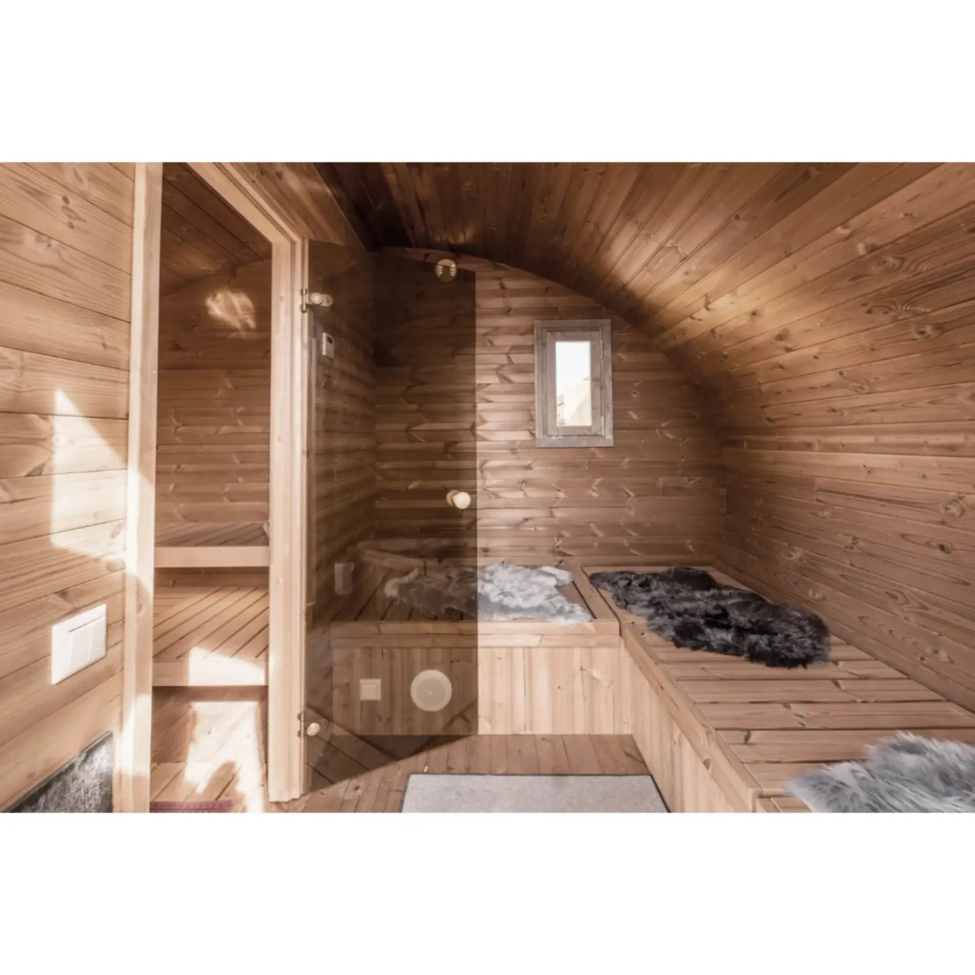SaunaLife Model G11 Garden Series Outdoor Home Sauna Kit SaunaLife