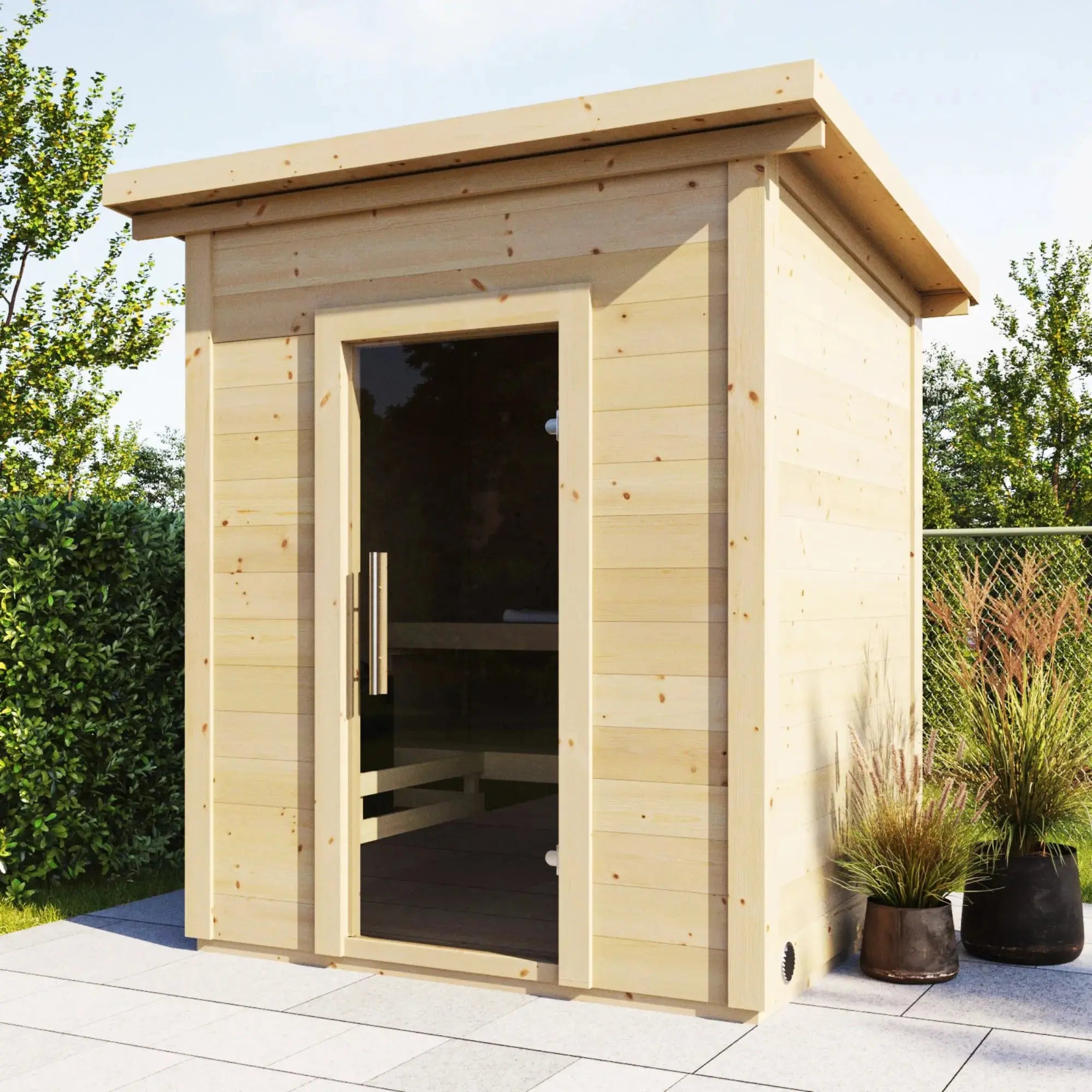 SaunaLife Model G2 Garden Series Outdoor Home Sauna Kit SaunaLife