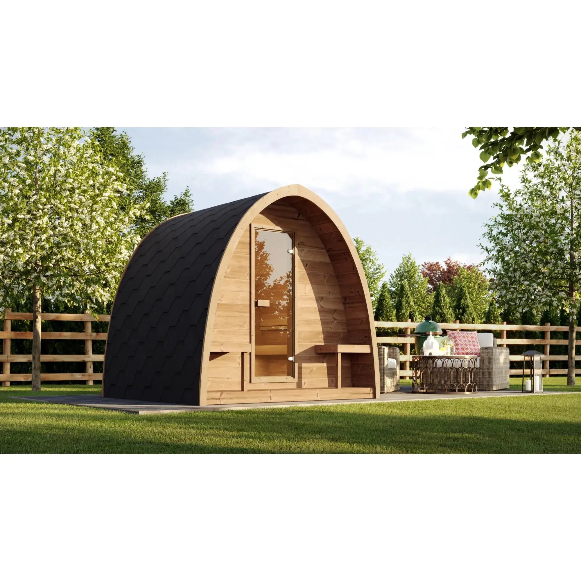 SaunaLife Model G3 Garden Series Outdoor Home Sauna Kit SaunaLife