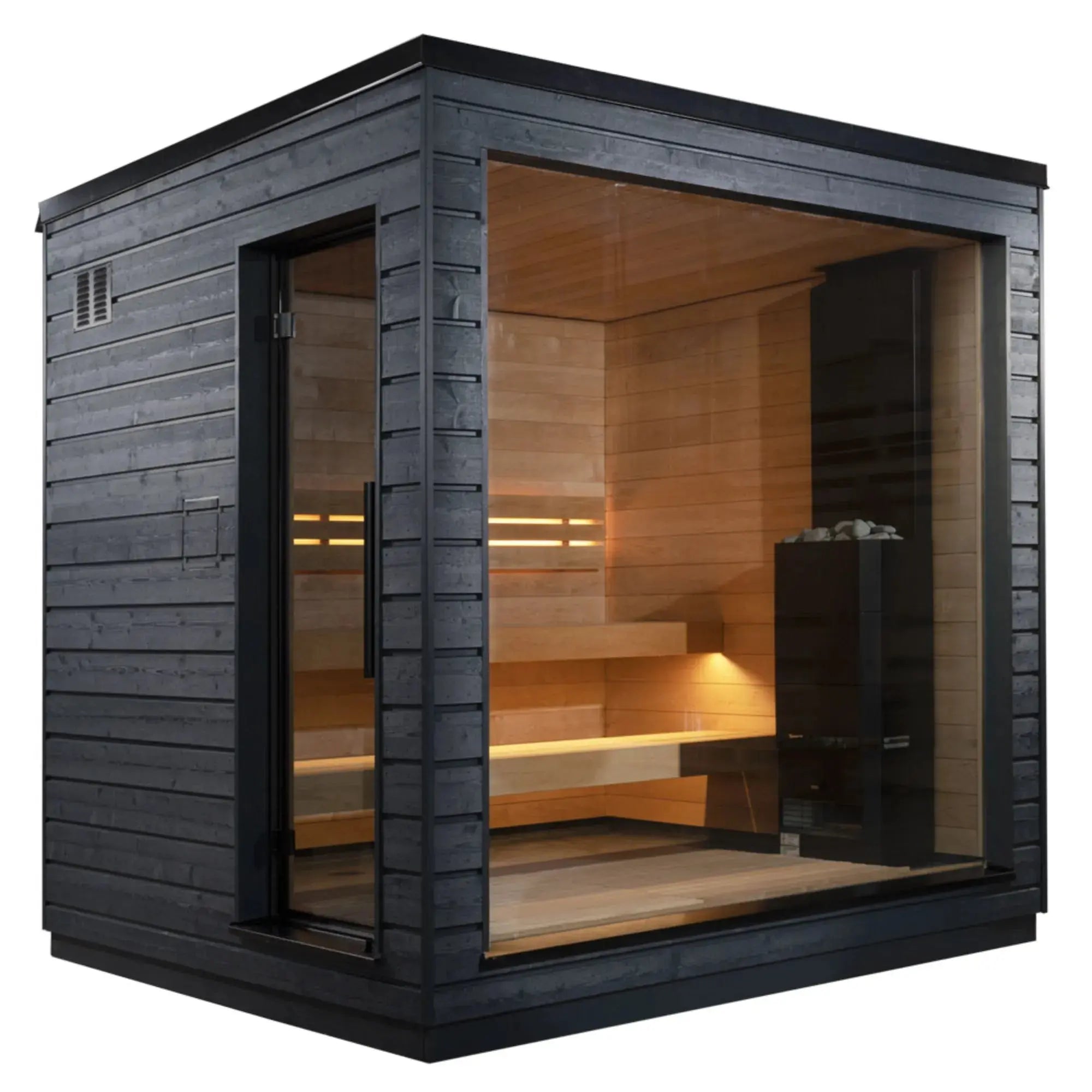 SaunaLife Model G6 Pre-Assembled Outdoor Home Sauna SaunaLife