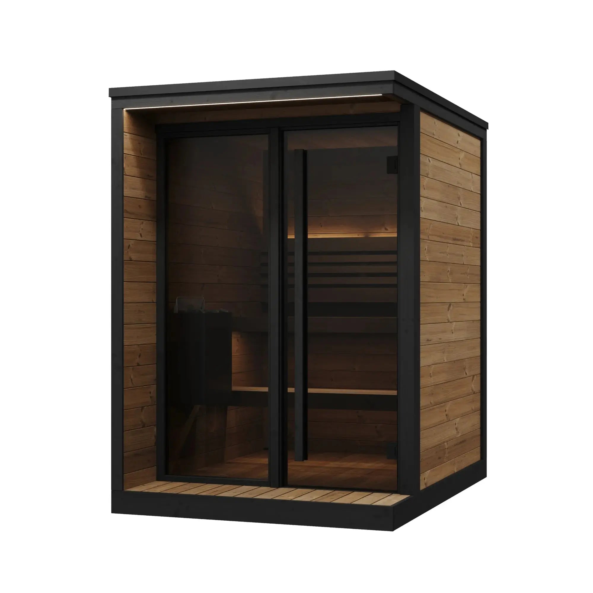 SaunaLife Model GL4 Garden Luxury Series Outdoor Home Sauna Kit SaunaLife