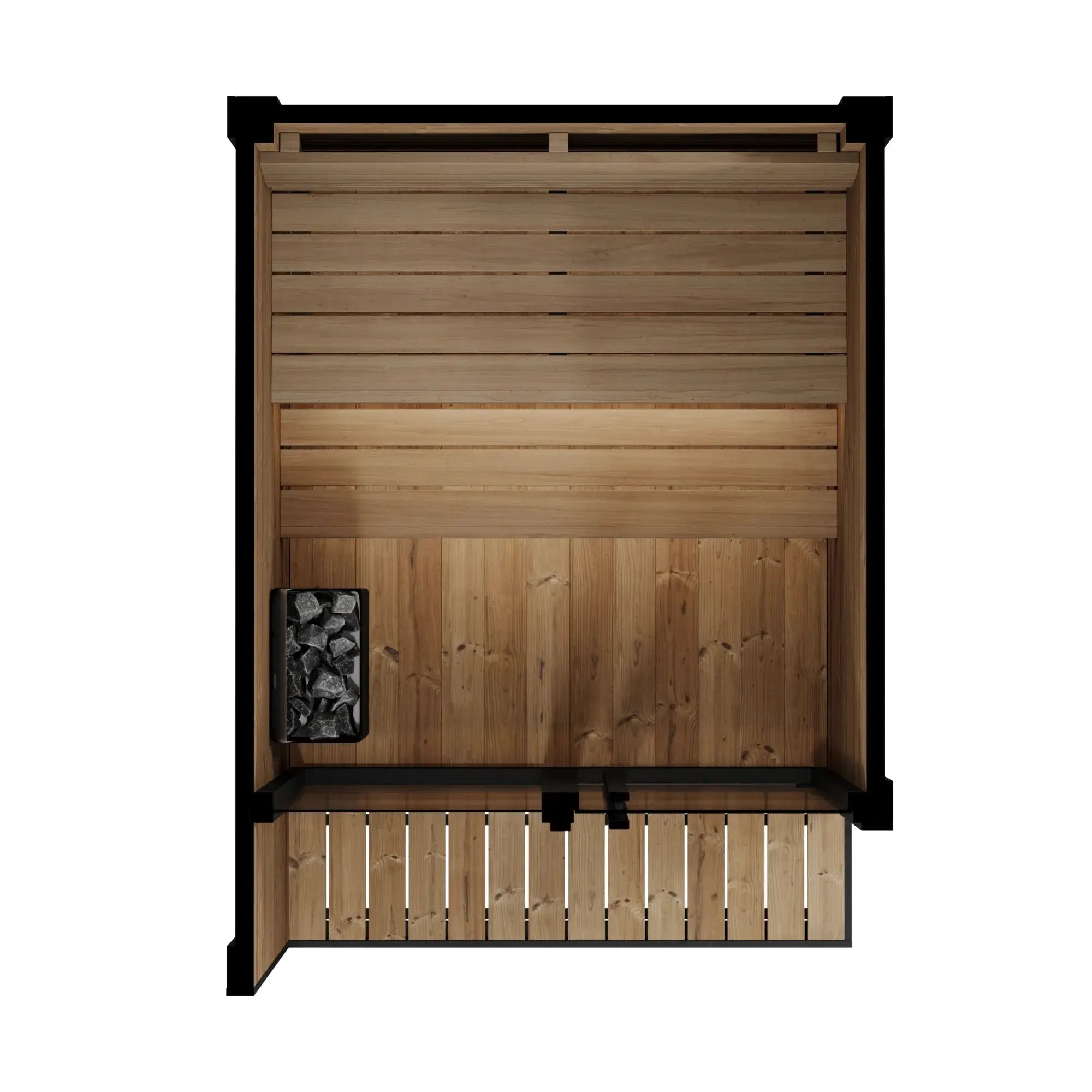 SaunaLife Model GL4 Garden Luxury Series Outdoor Home Sauna Kit SaunaLife