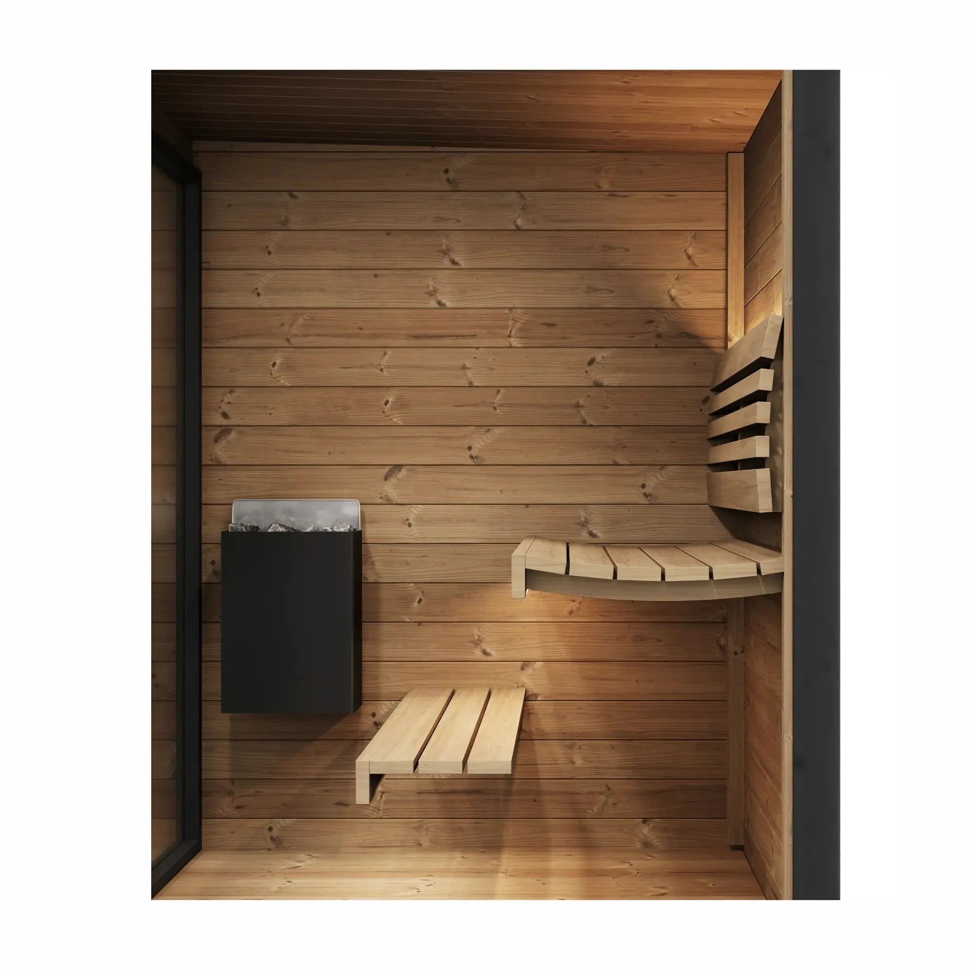 SaunaLife Model GL4 Garden Luxury Series Outdoor Home Sauna Kit SaunaLife