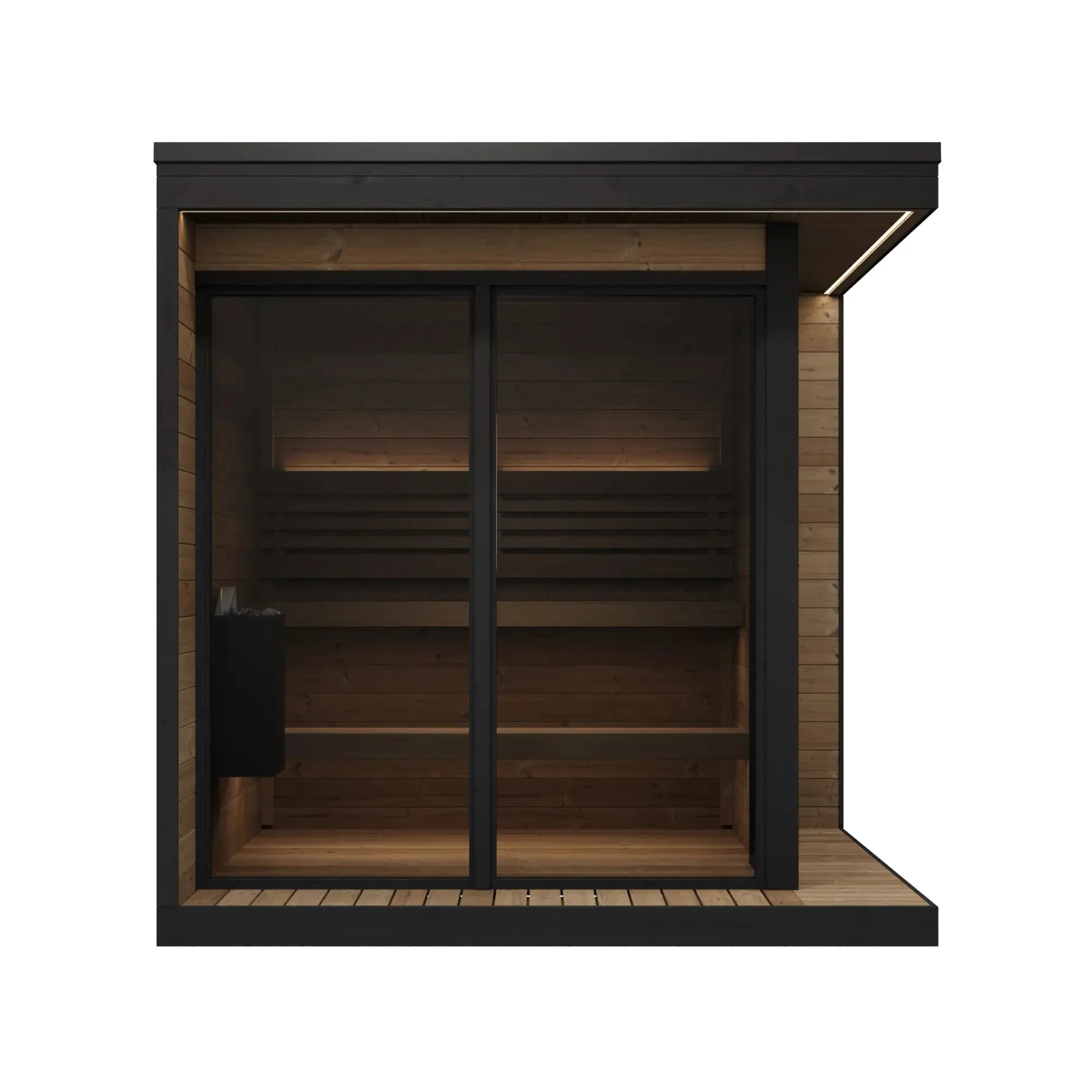 SaunaLife Model GL6 Garden Luxury Series Outdoor Home Sauna Kit SaunaLife