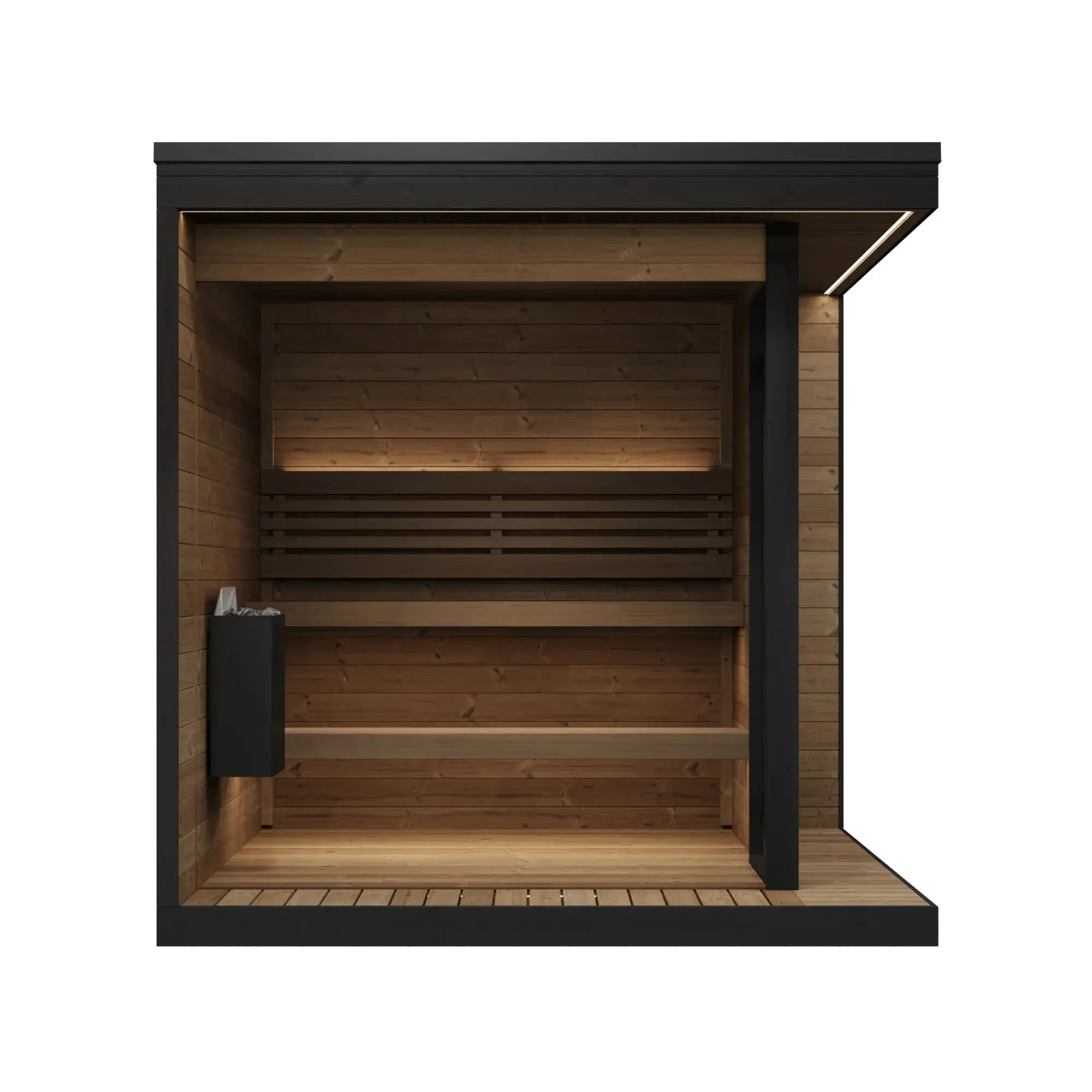 SaunaLife Model GL6 Garden Luxury Series Outdoor Home Sauna Kit SaunaLife