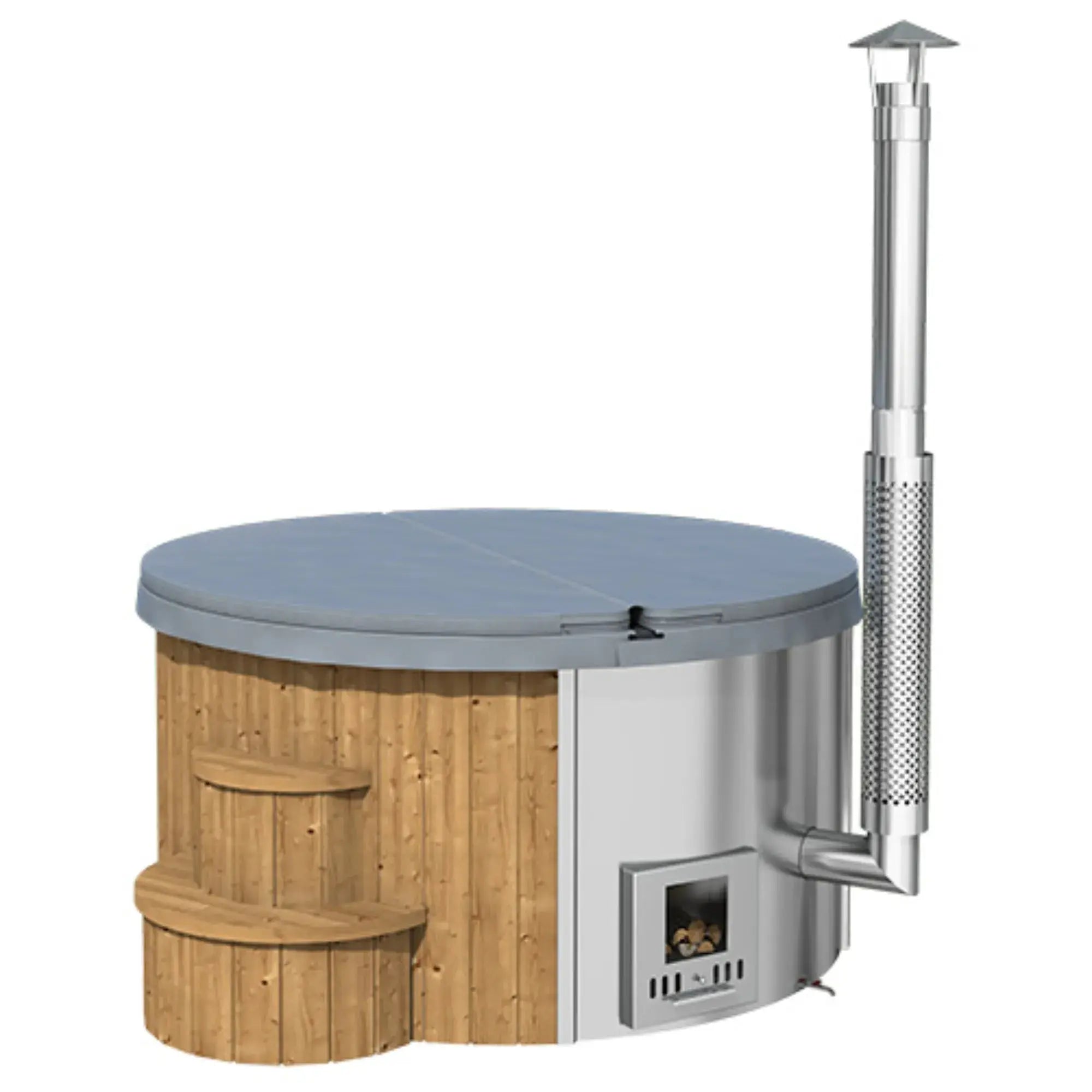 SaunaLife Model S4 Wood-Burning Hot Tub SaunaLife