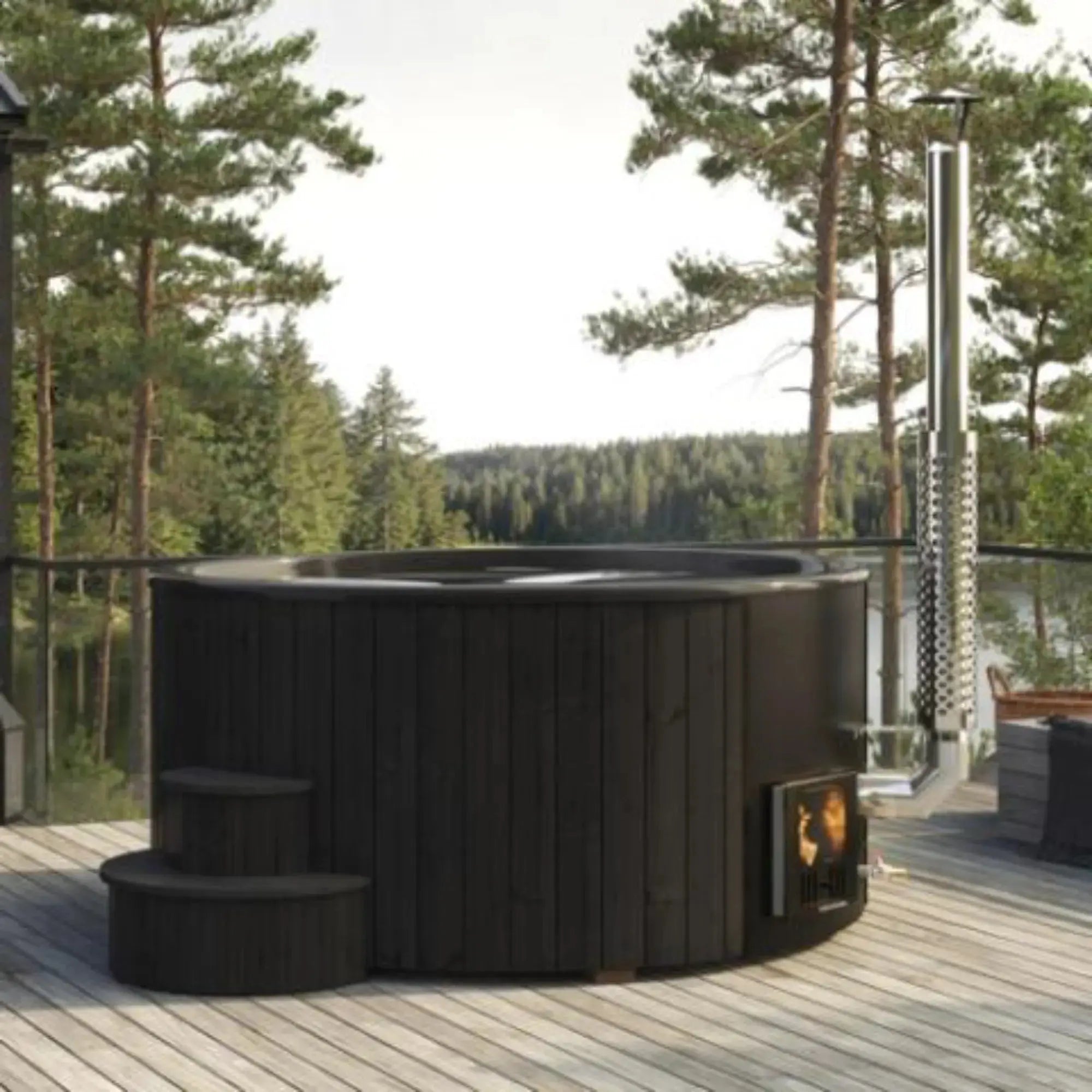 SaunaLife Model S6 Wood-Burning Hot Tub SaunaLife
